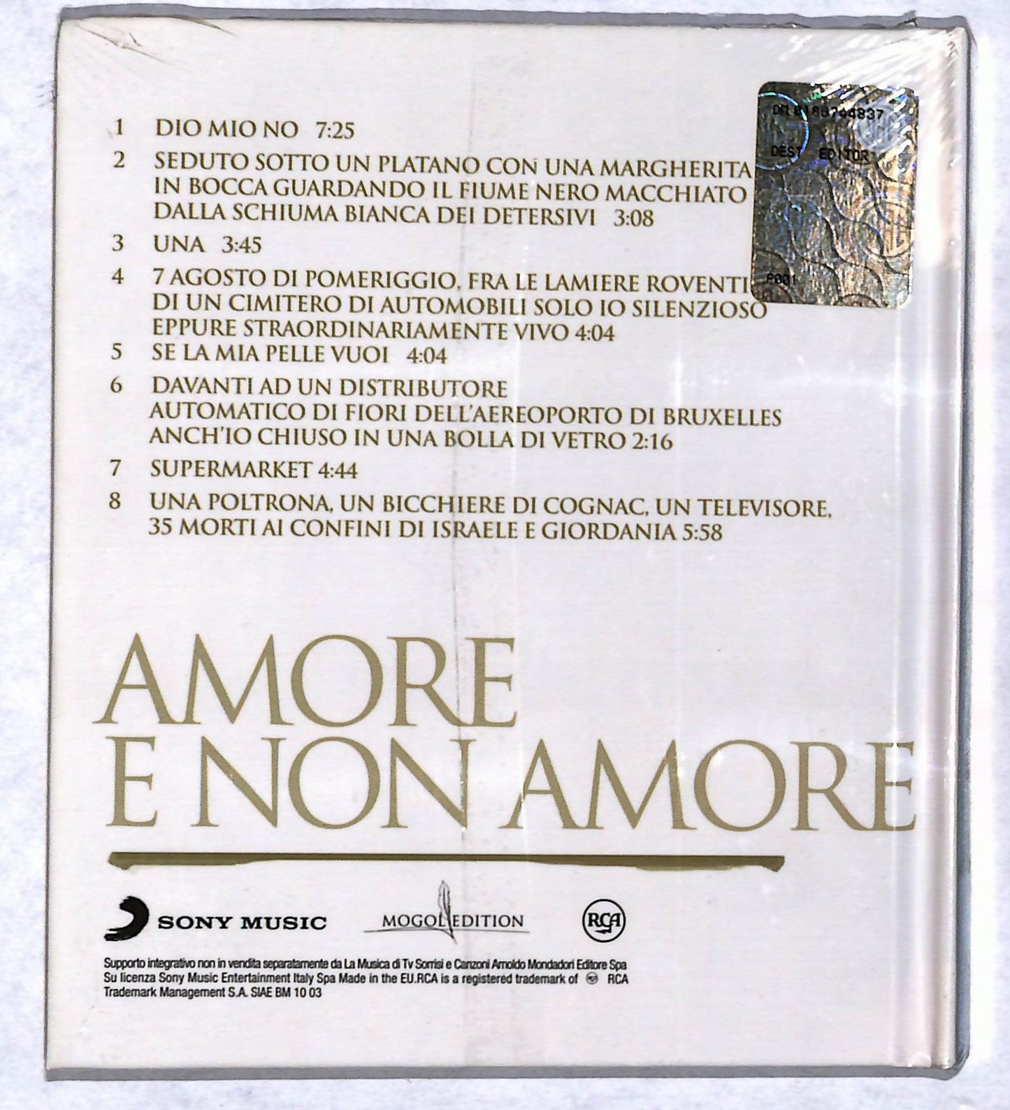 EBOND Lucio Battisti - Amore E Non Amore CD CB074532