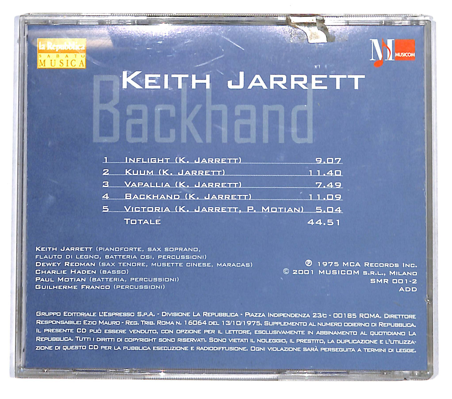 EBOND Keith Jarrett - Backhand CD CB074733
