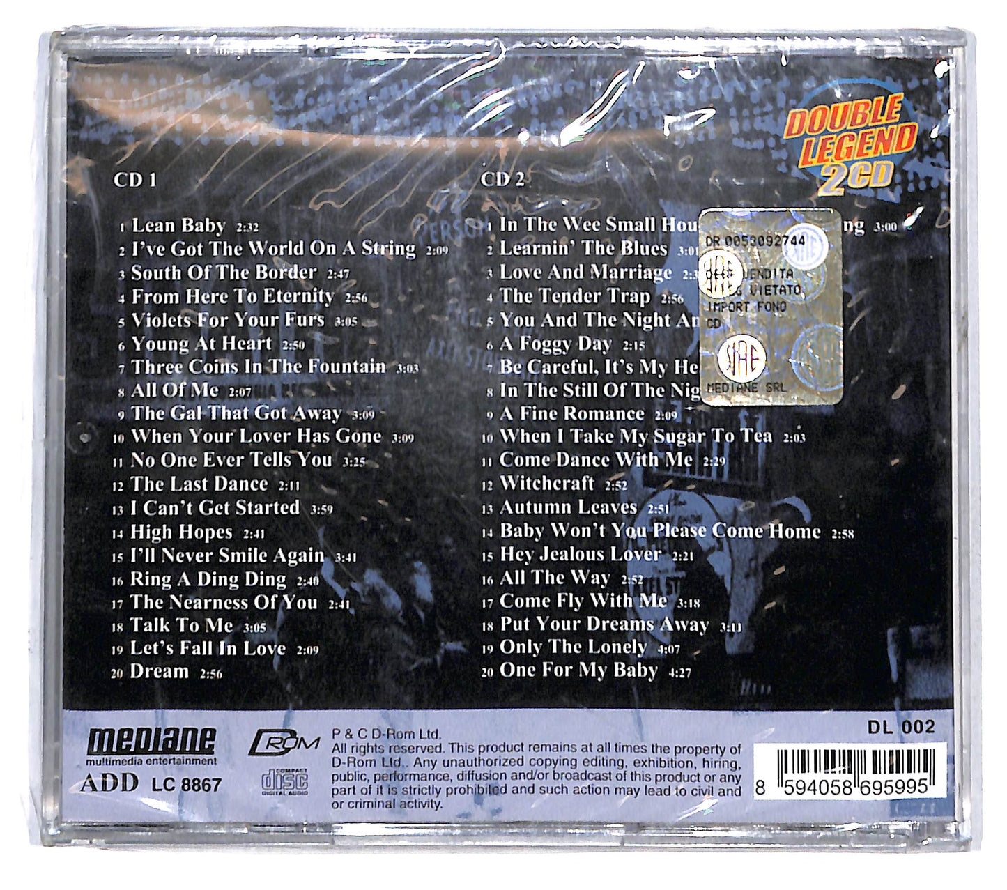 EBOND Frank Sinatra - One For My Baby CD CB074740