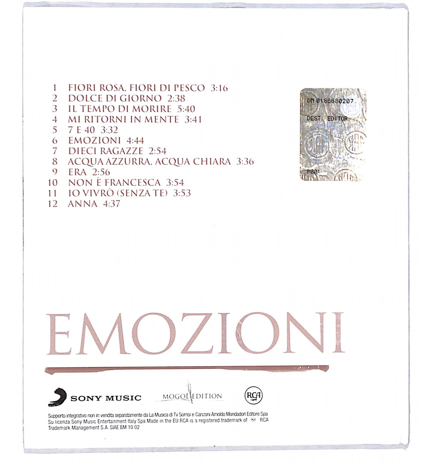 EBOND Lucio Battisti - Emozioni DIGIBOOK CD CB074745