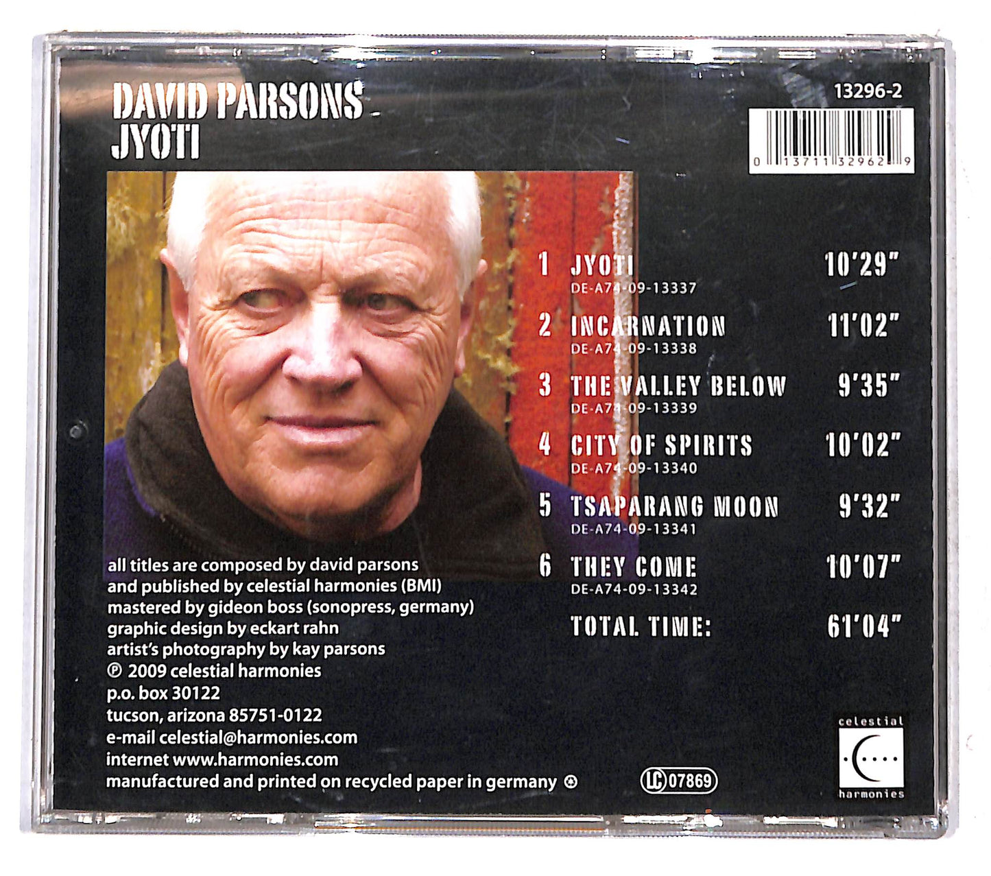 EBOND David Parsons - Jyoti CD CB074908