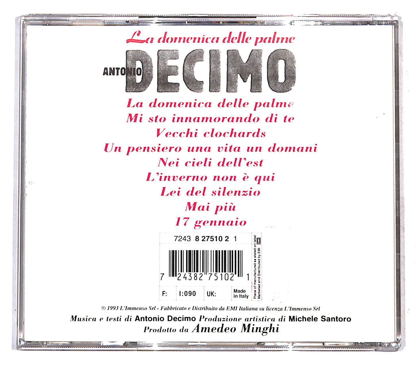 EBOND Antonio Decimo - La Domenica Delle Palme CD CB074911