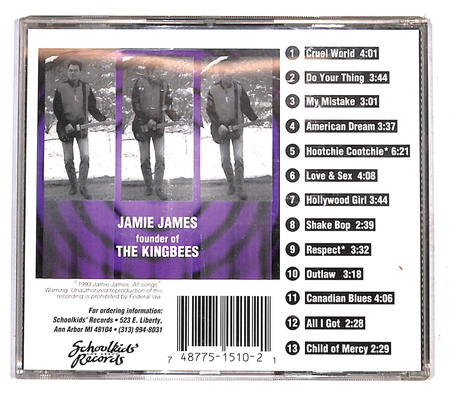 EBOND Jamie James - Cruel World CD CB074914