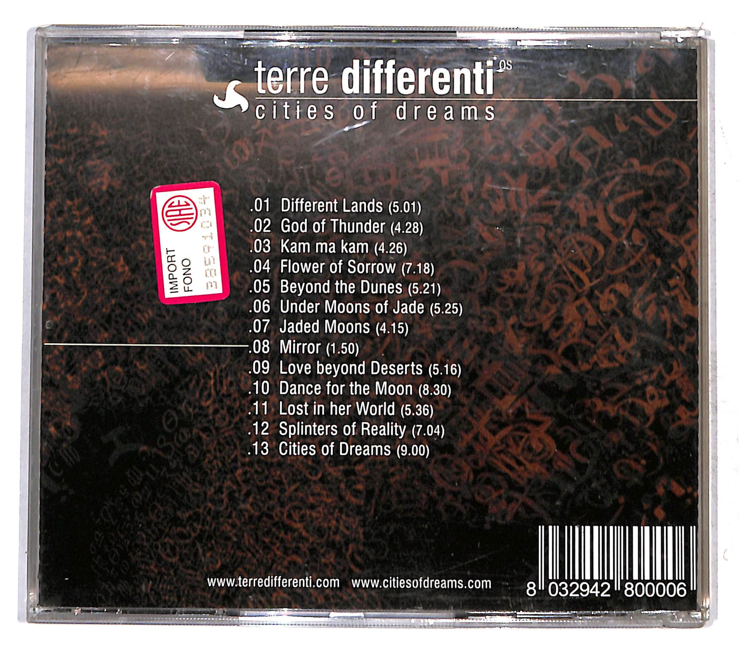EBOND Terre Differenti - Cities Of Dreams CD CB074932