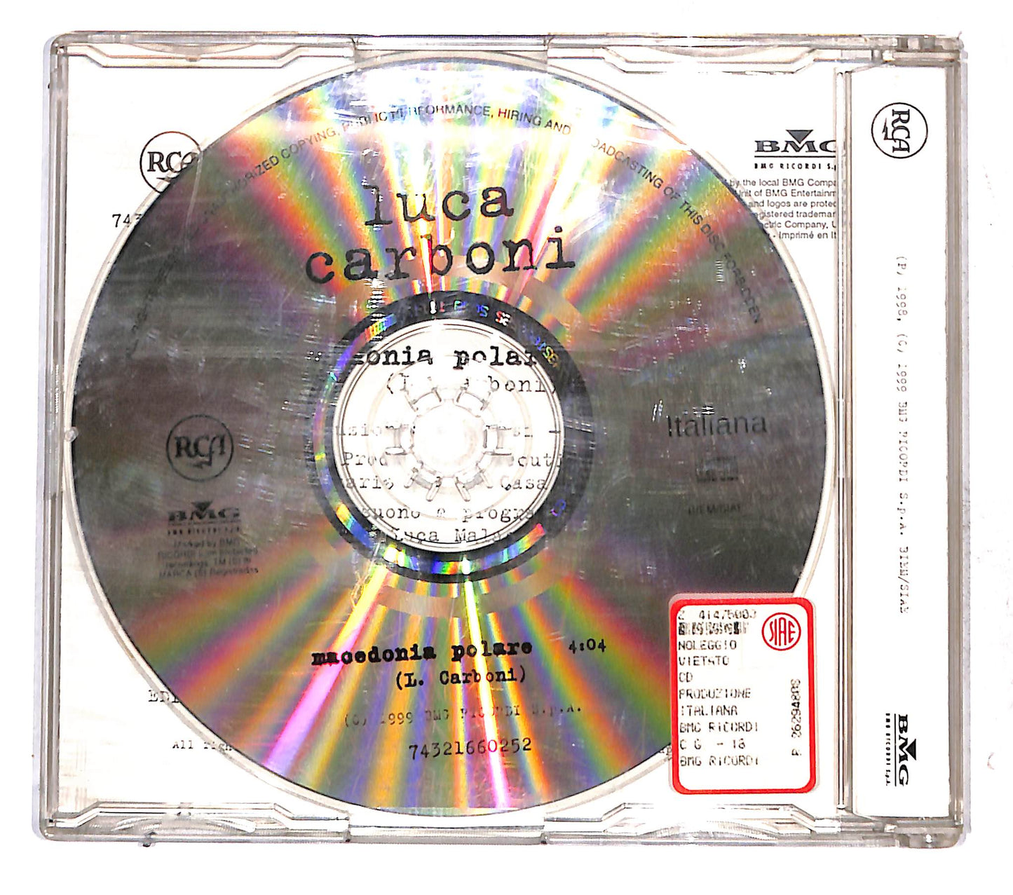 EBOND Luca Carboni - Macedonia Polare CD CB074945