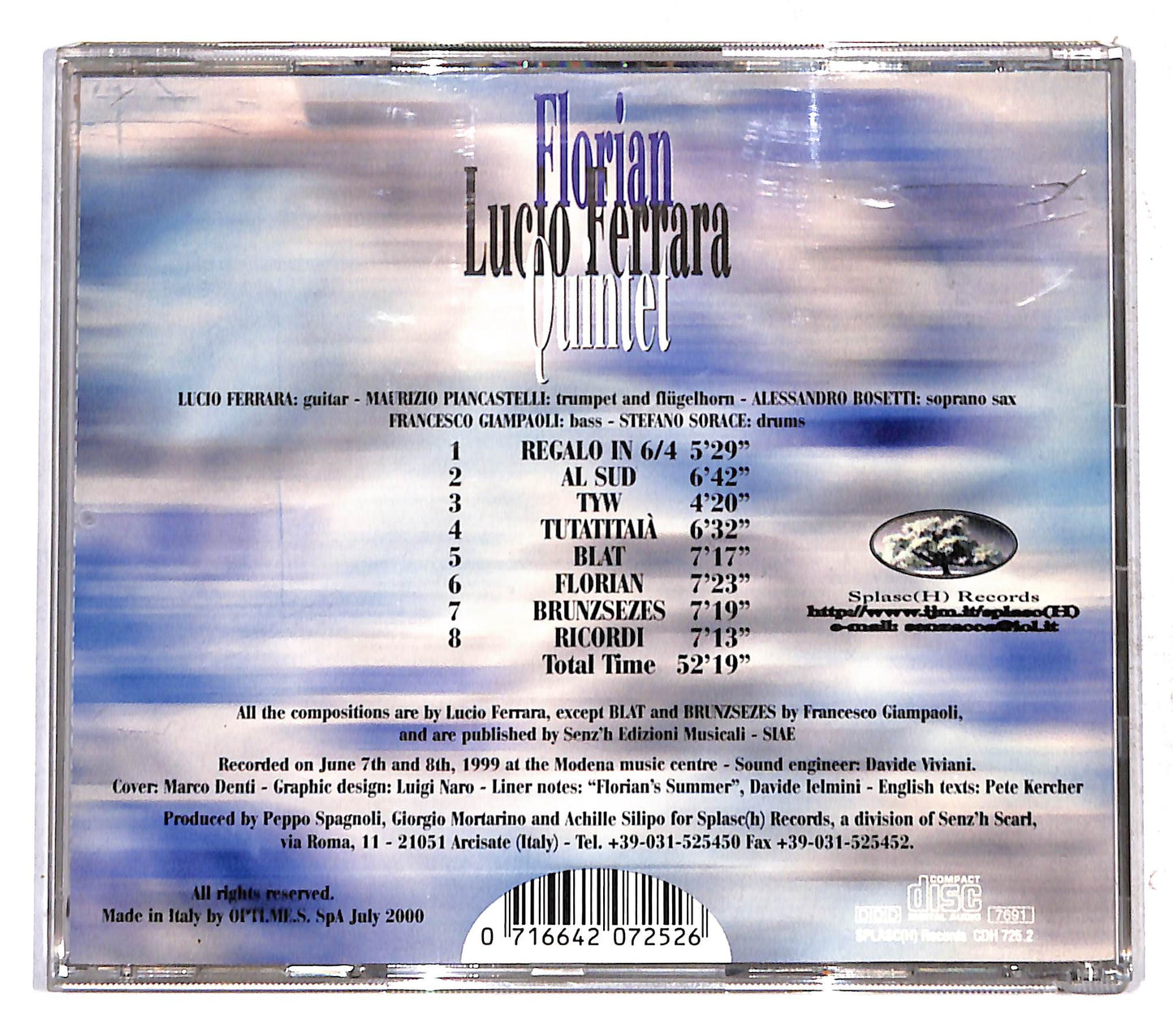 EBOND Lucio Ferrara - Florian CD CB074957