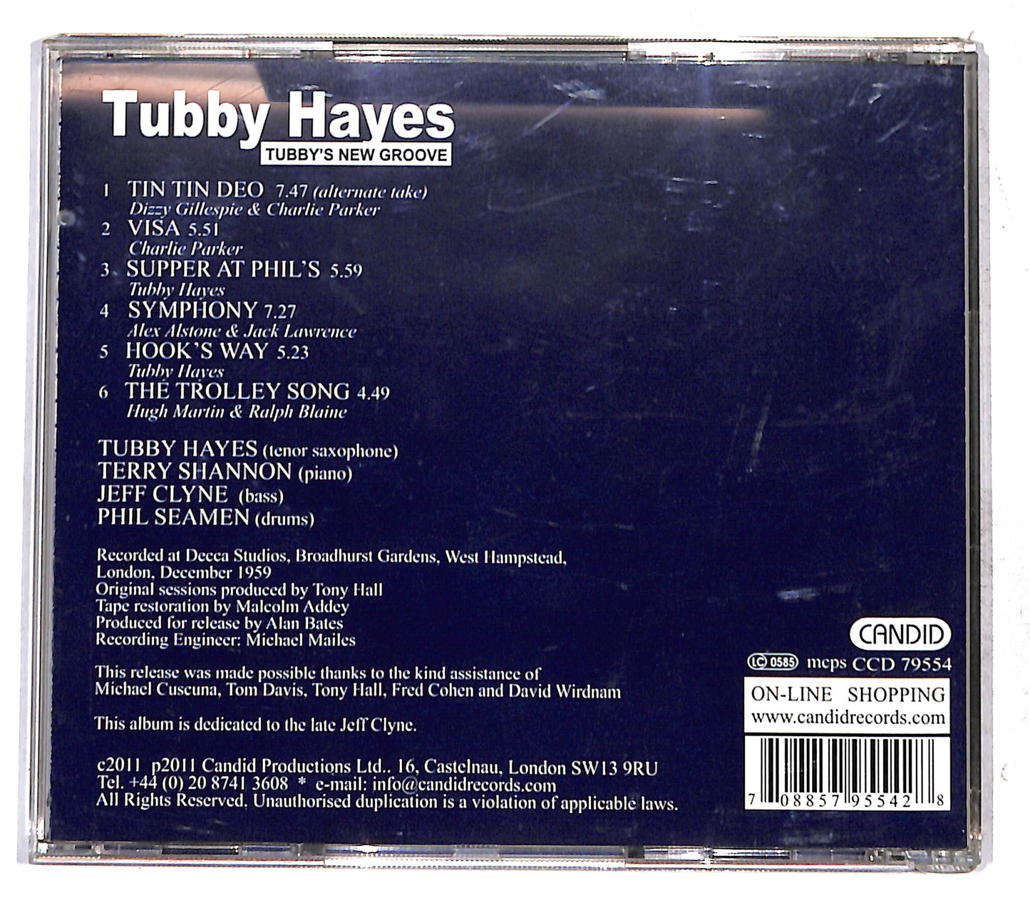 EBOND Tubby Hayes - Tubby's New Groove CD CB074960