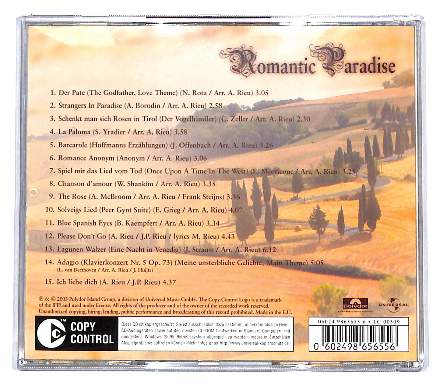EBOND Andre Rieu - Romantic Paradise CD CB094513