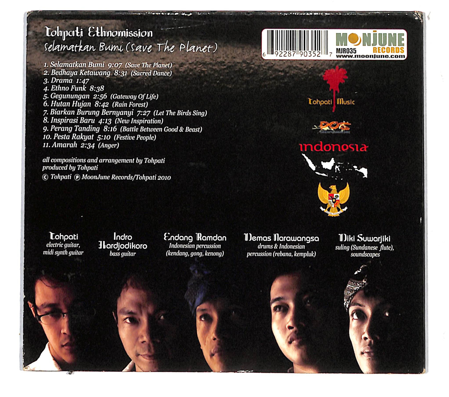 EBOND Tohpati Ethnomission - Selamatkan Bumi = Save The Planet CD CB109543