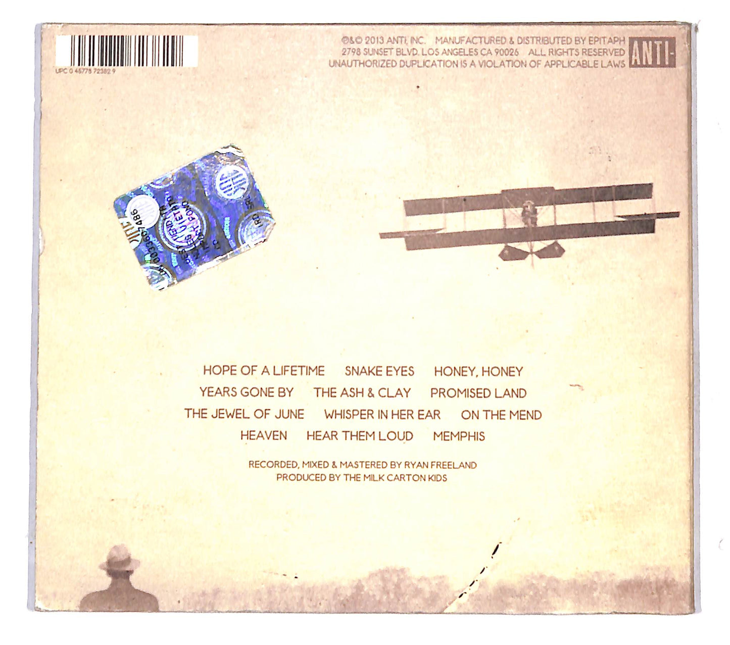 EBOND The Milk Carton Kids - The Ash & Clay DIGIPACK CD CB109563