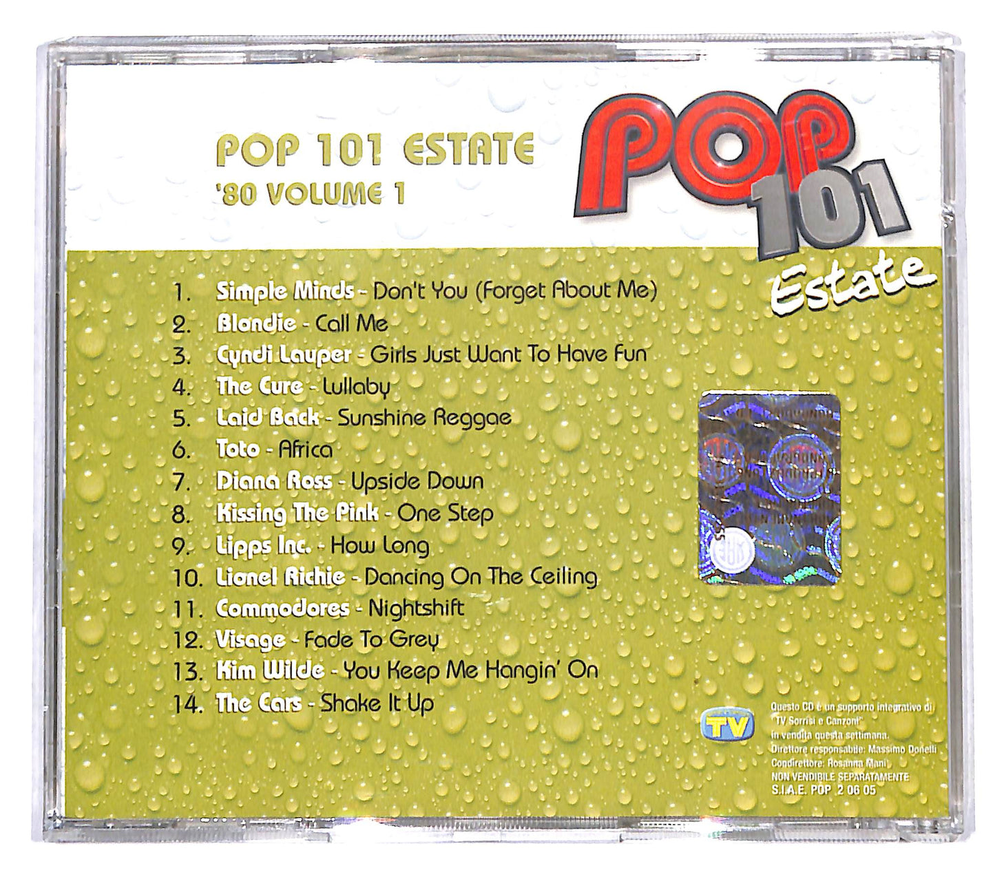EBOND Various - Pop 101 Estate '80 Vol. 1 EDITORIALE CD CB114017