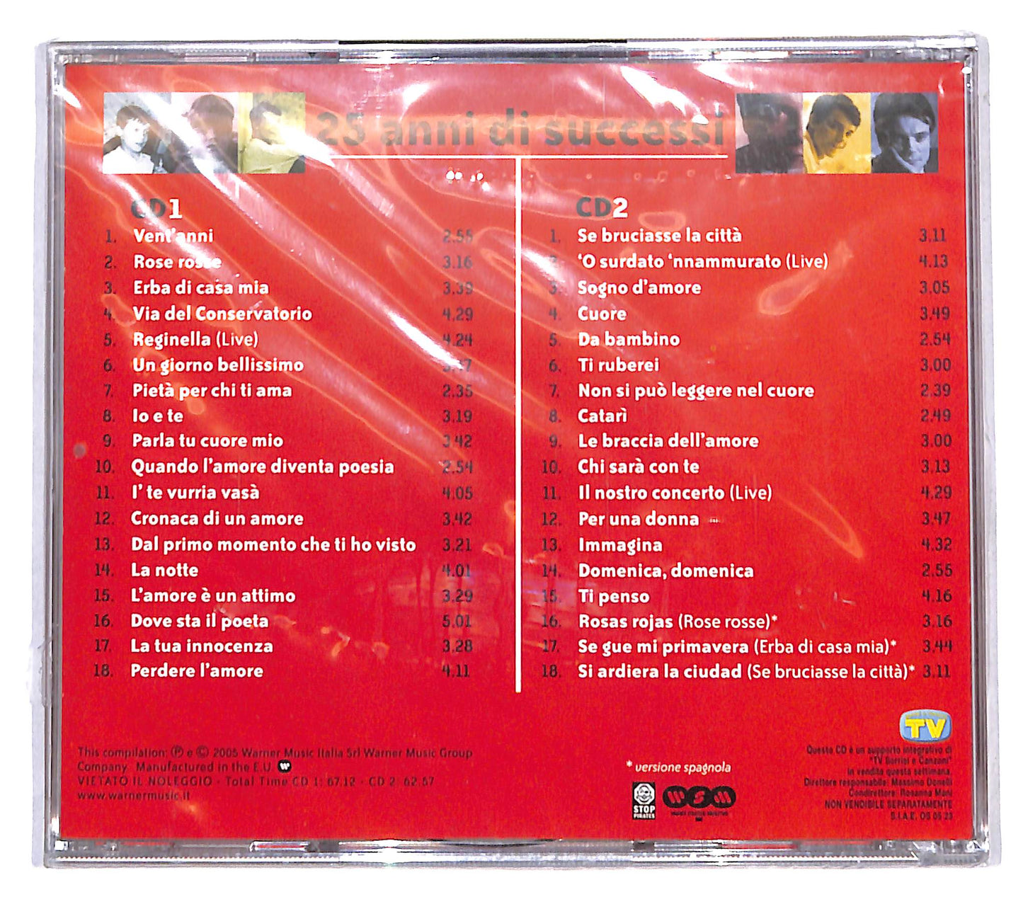 EBOND Massimo Ranieri - 25 Anni Di Successi - 2 dischi CD CB114040