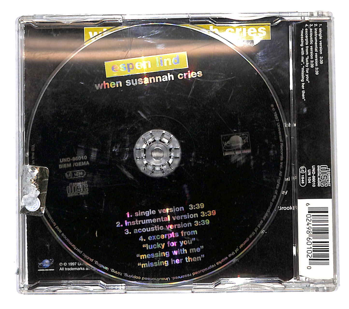EBOND Espen Lind - When Susannah Cries CD CB114205