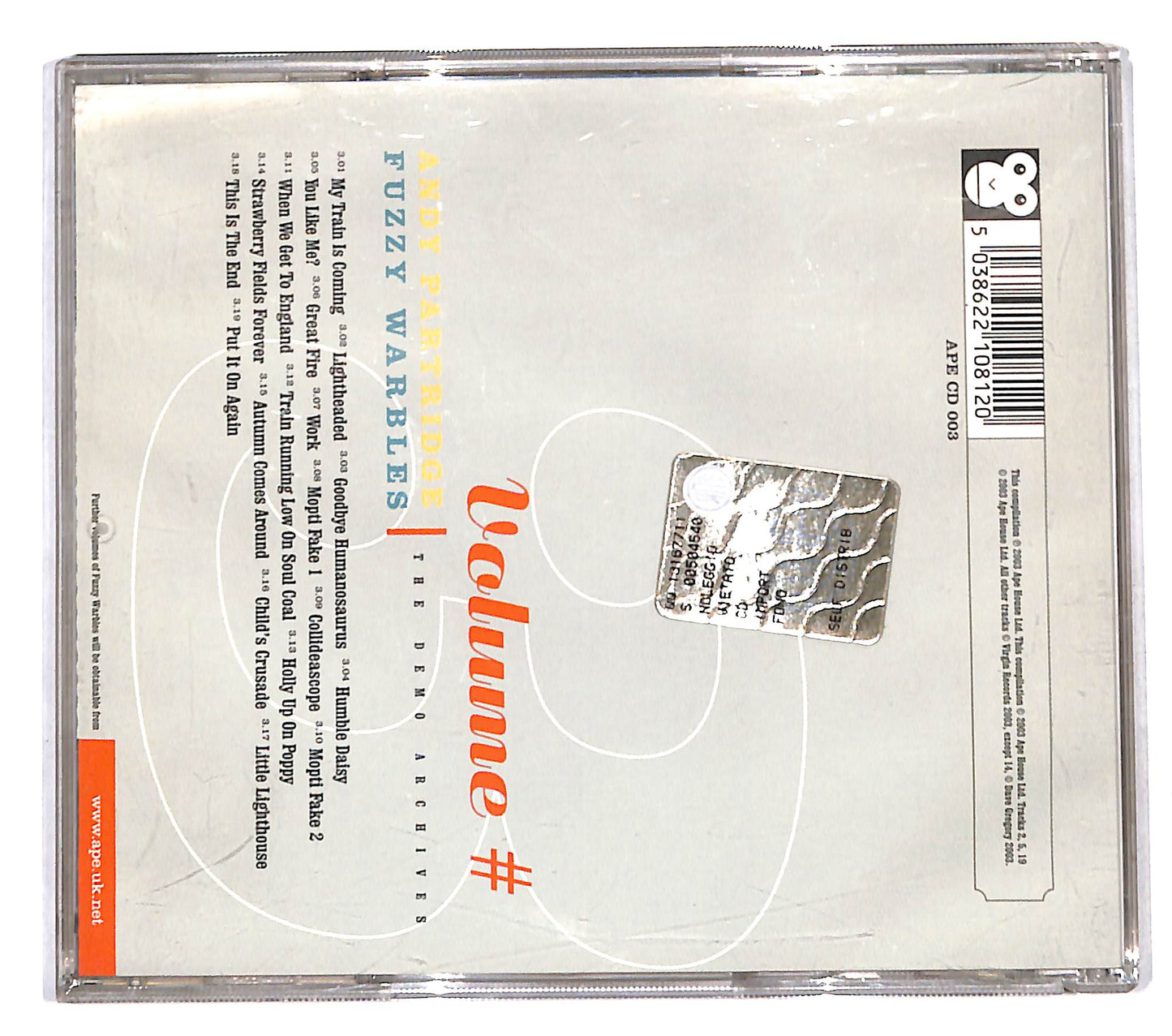 EBOND Andy Partridge - Fuzzy Warbles 3 CD CB118127