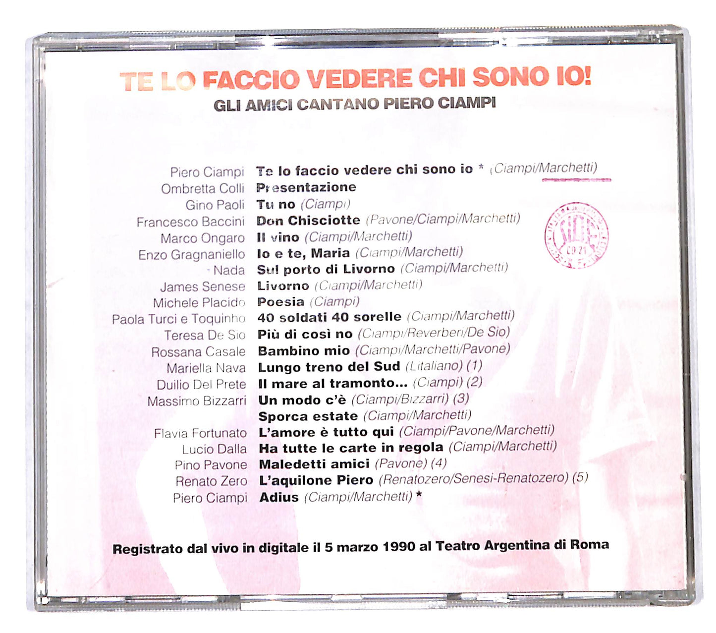 EBOND Various - Te Lo Faccio Vedere Chi Sono Io! CD CB118419