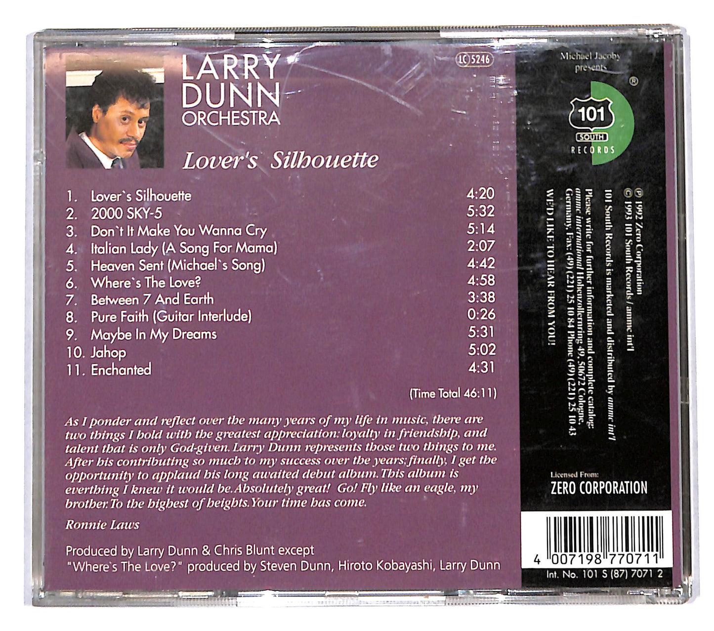 EBOND Larry Dunn Orchestra - Lover's Silhouette CD CB118428