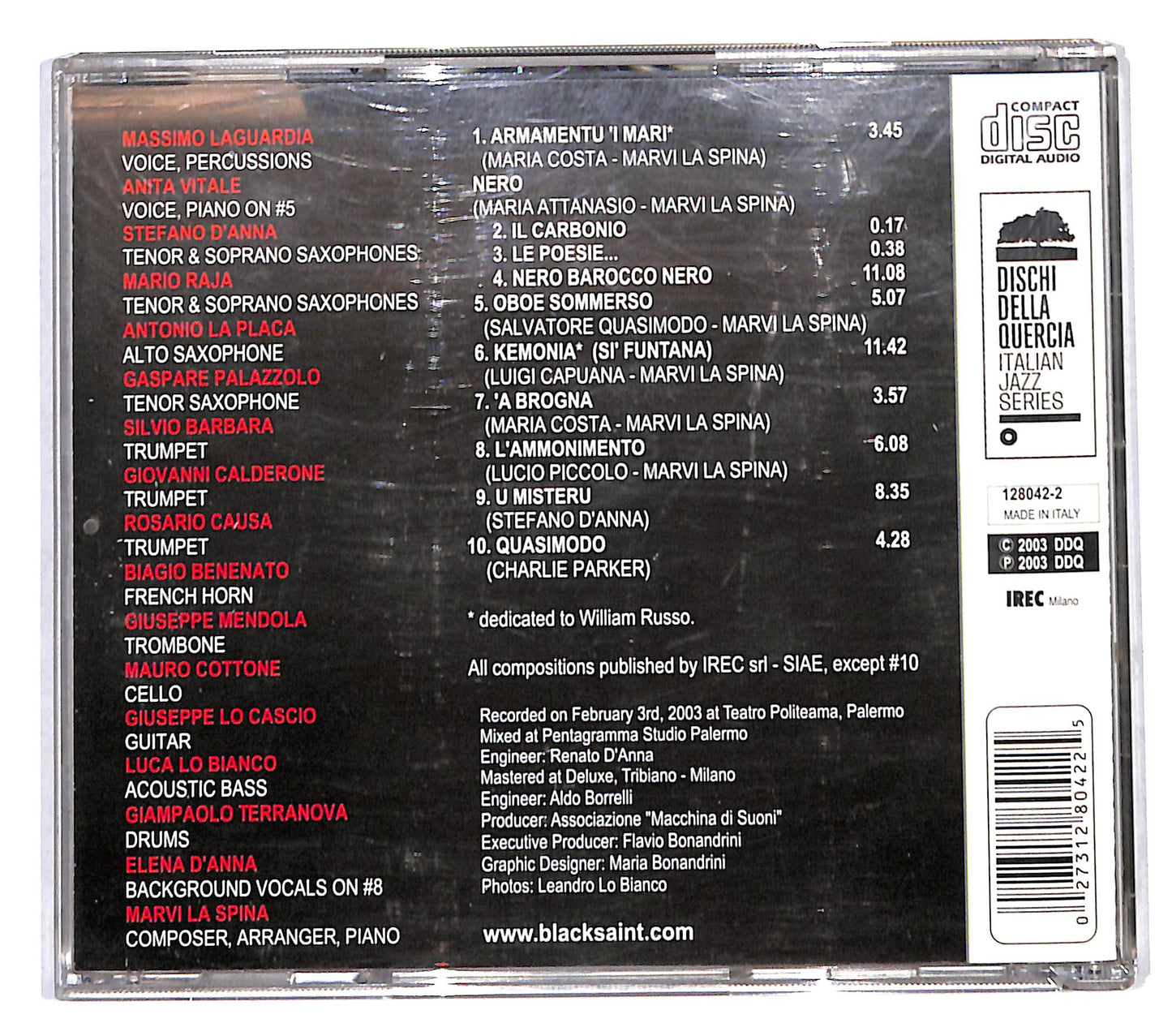 EBOND Marvi la Spina - Macchina di Suoni Jazz Orchestra CD CB118429