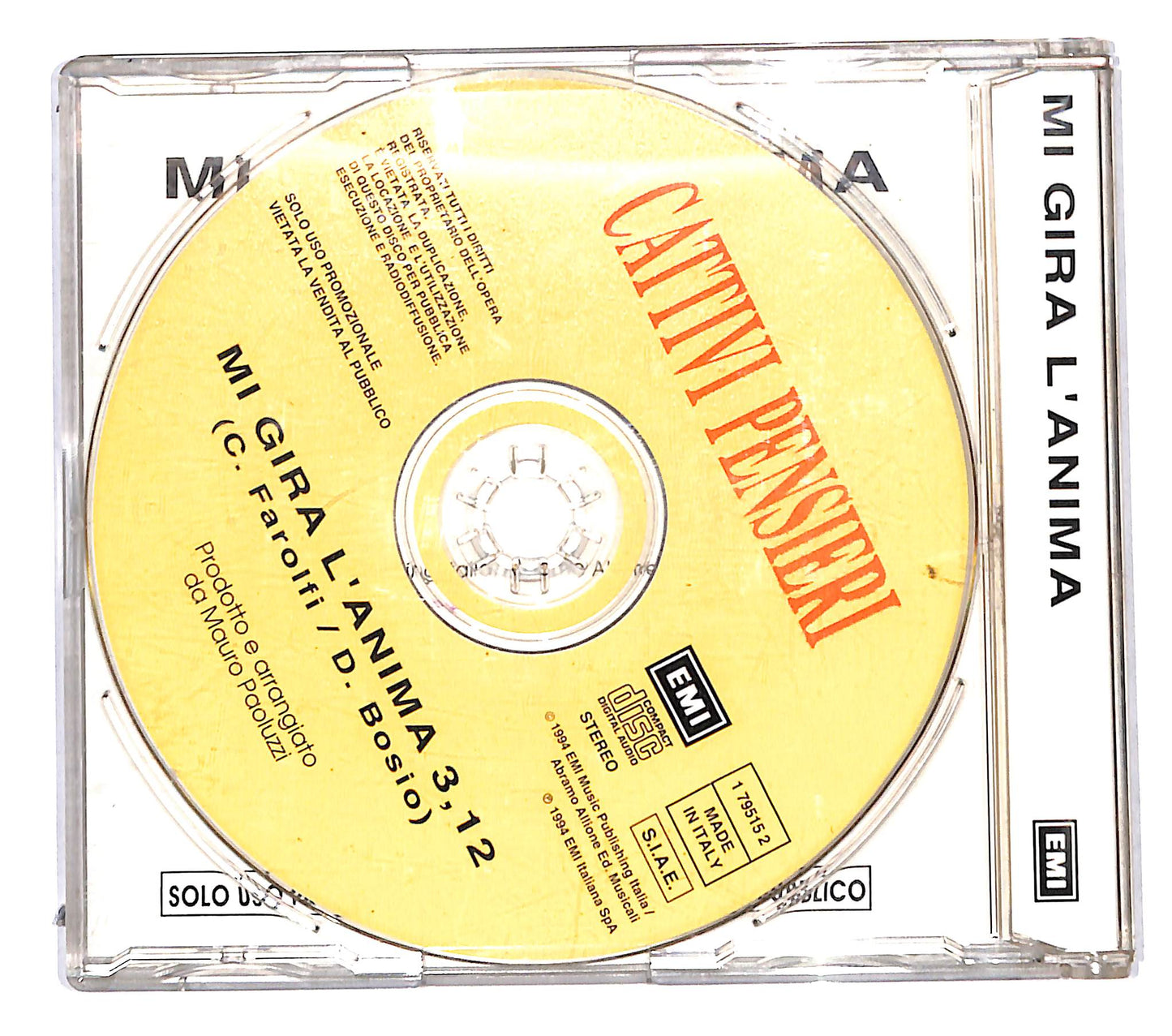 EBOND Cattivi Pensieri - Mi Gira L'Anima CD CB118433