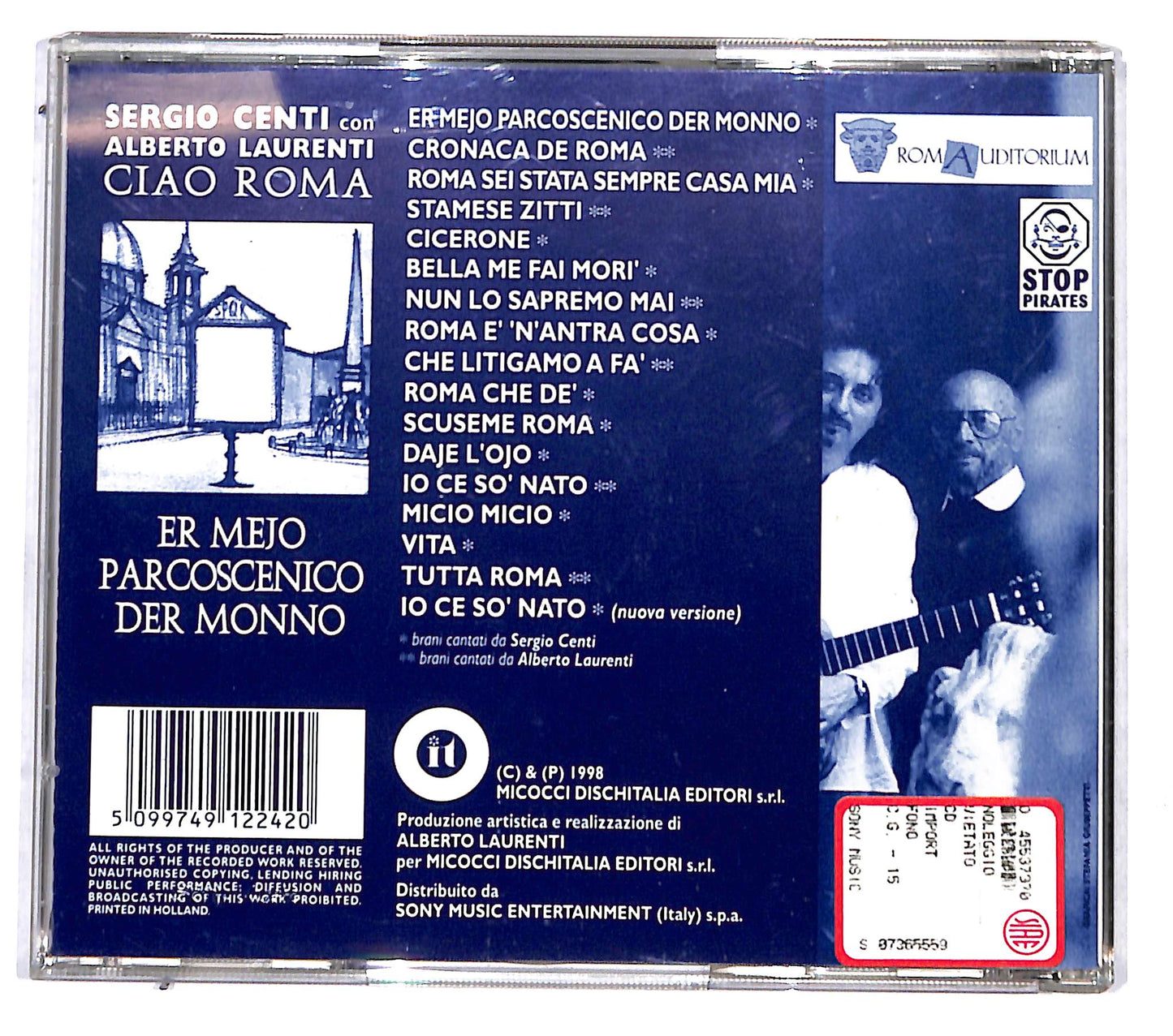 EBOND Sergio Centi - Er Mejo Parcoscenico Der Monno CD CB118441