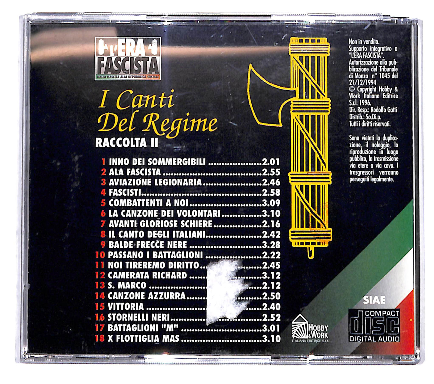 EBOND Various - I Canti Del Regime - Raccolta II CD CB120102