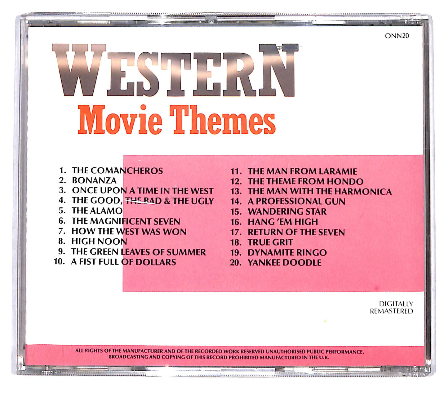 EBOND Various - Western Movie Themes CD CB120121