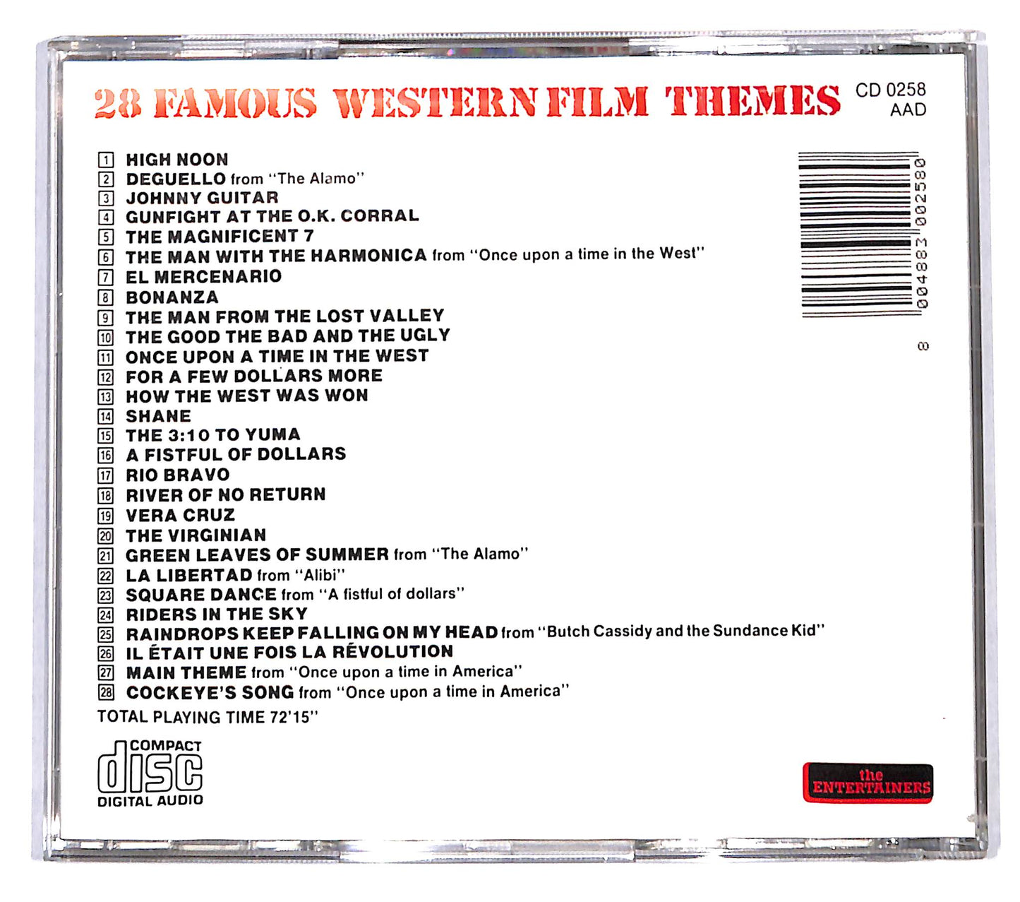 EBOND Various - 28 Famous Western Film Themes CD CB120129