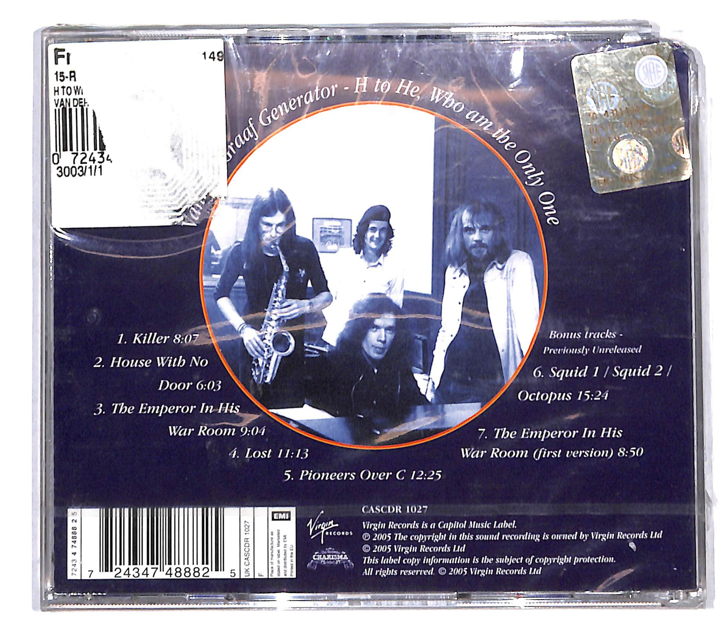 EBOND Van Der Graaf Generator - H To He, Who Am The Only One CD CB120135