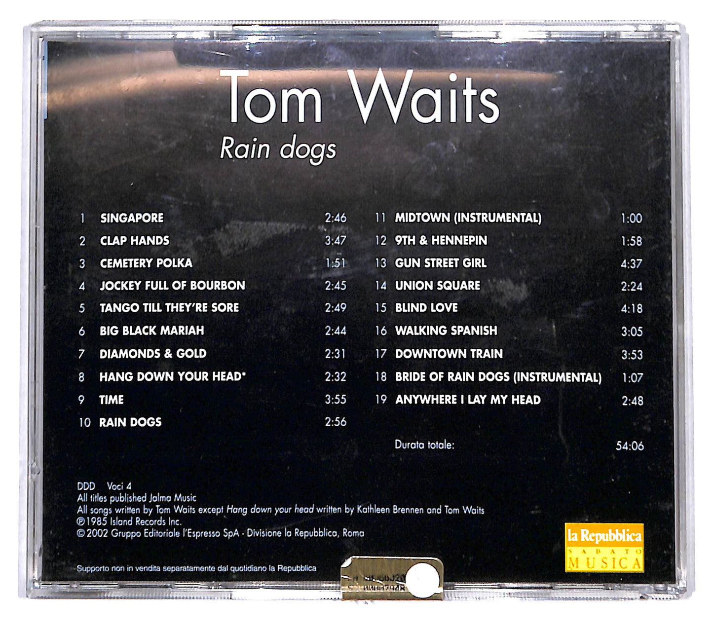 EBOND Tom Waits - Rain Dogs EDITORIALE CD CB120148