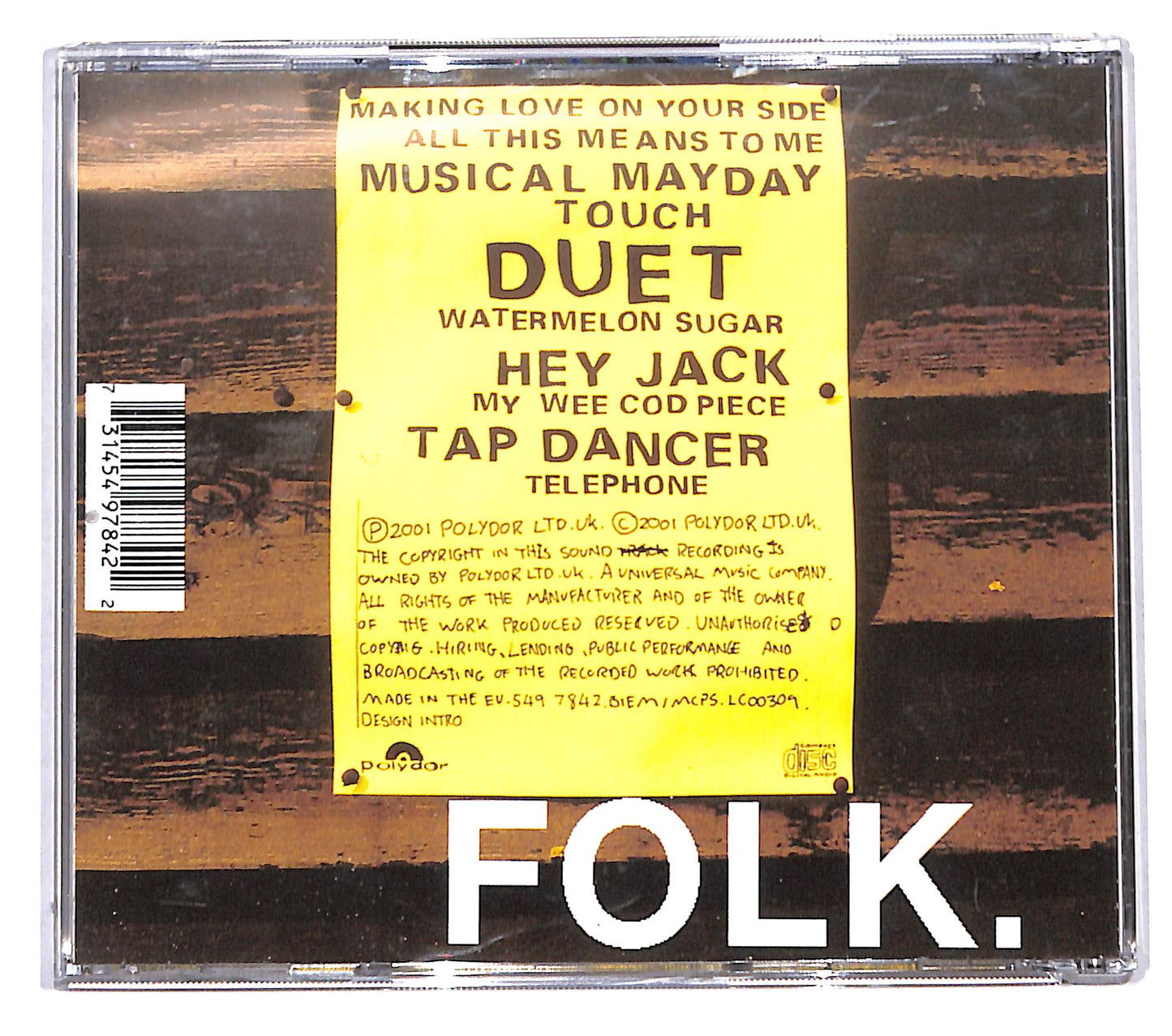 EBOND Howie B. - Folk. CD CB120151