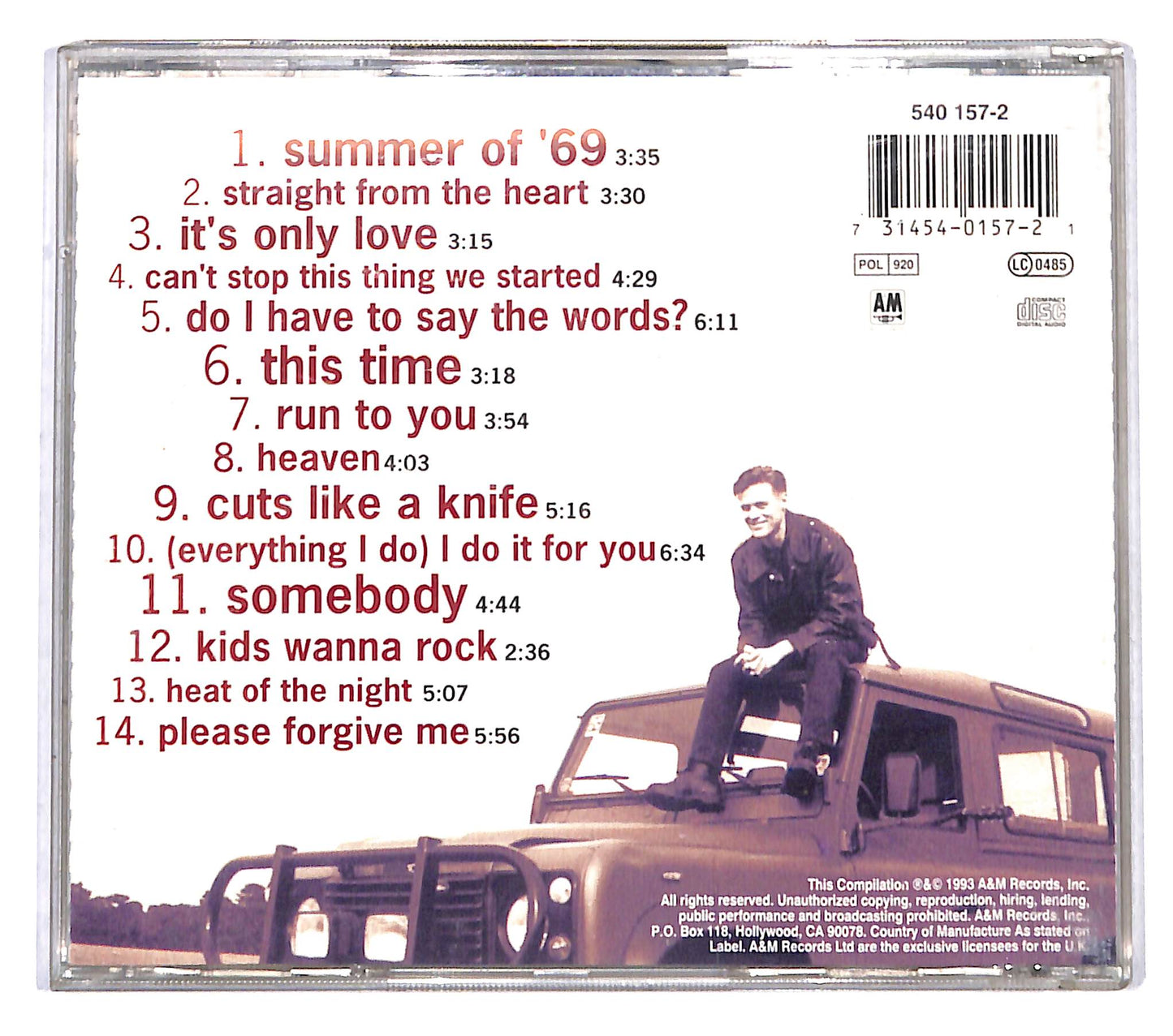 EBOND Bryan Adams - So Far So Good CD CB120152