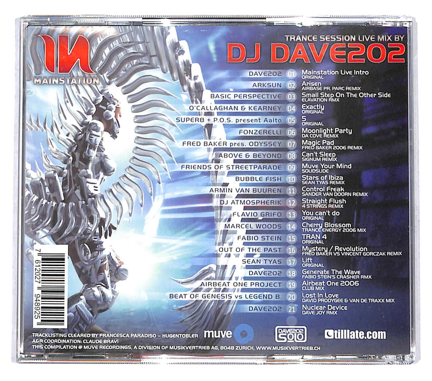 EBOND DJ Dave202 - Mainstation 2006 (Trance Session Live Mix) CD CB121543