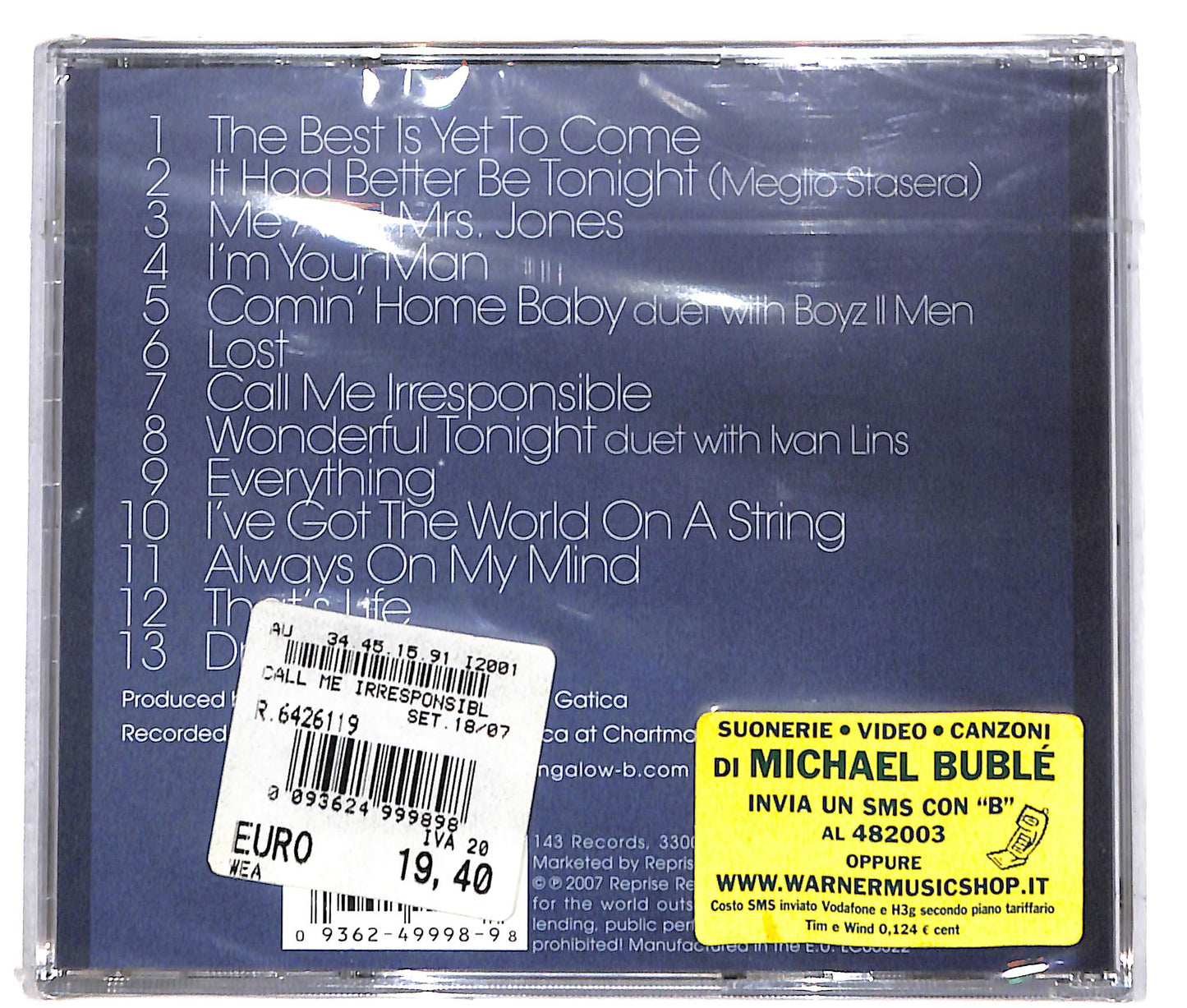 EBOND Michael Buble - Call Me Irresponsible CD CD042205