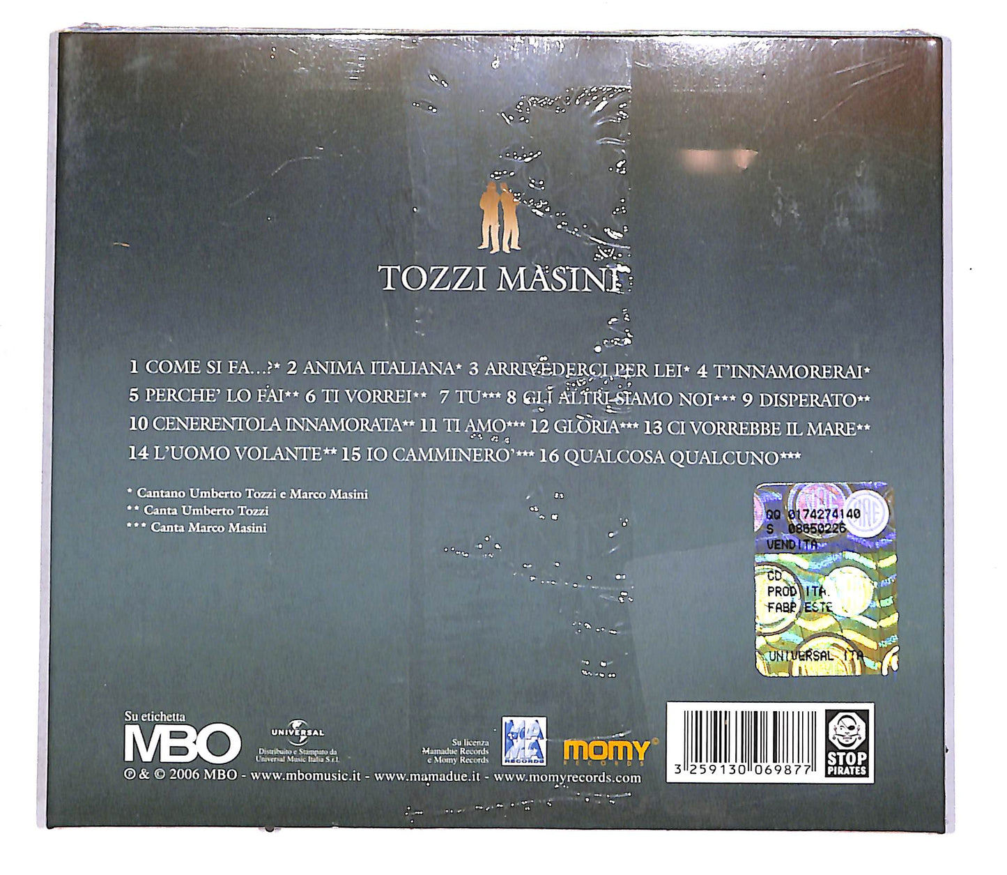 EBOND Tozzi Masini - Tozzi Masini CD CD042830
