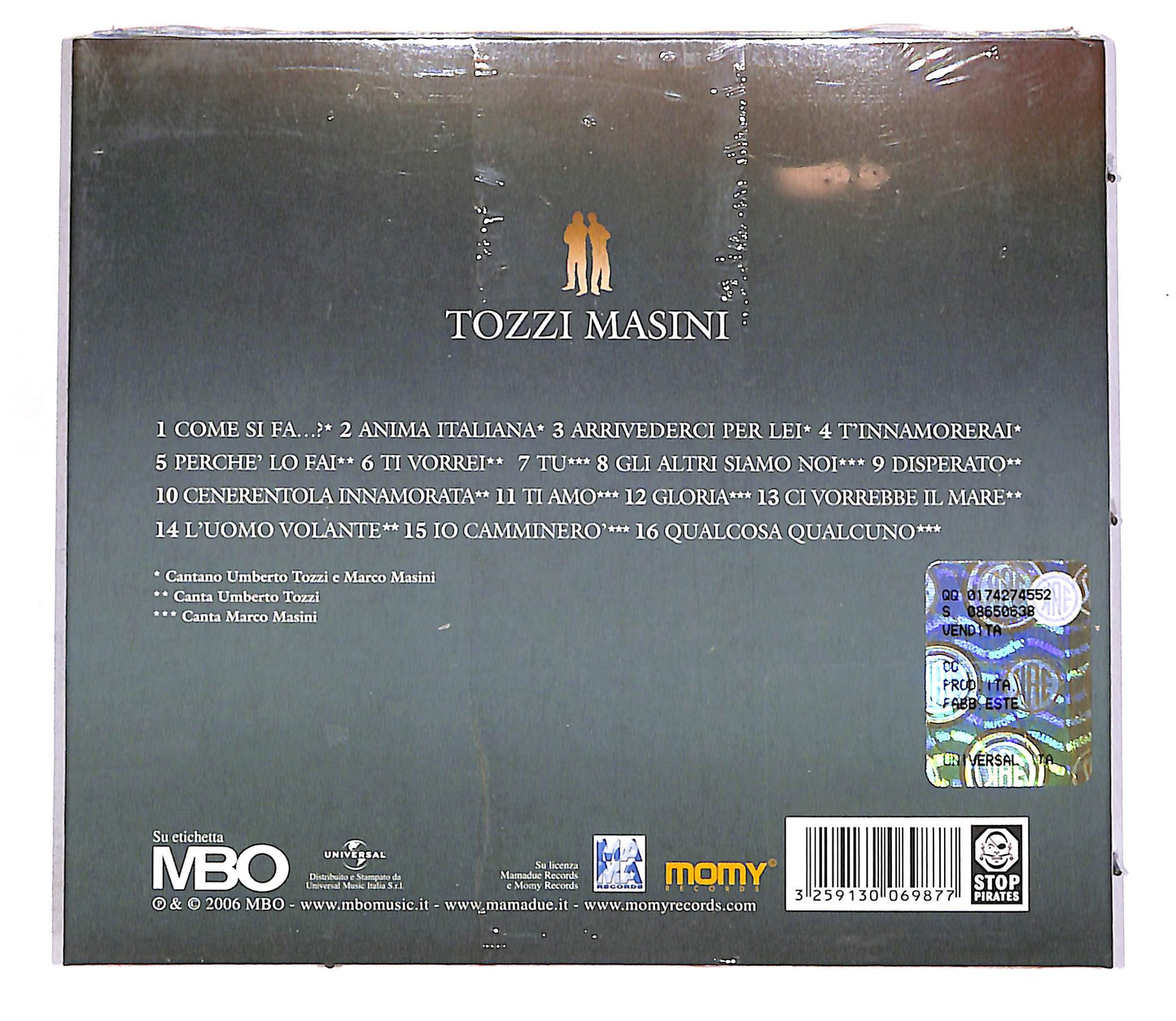 EBOND Tozzi Masini - Tozzi Masini CD CD043014