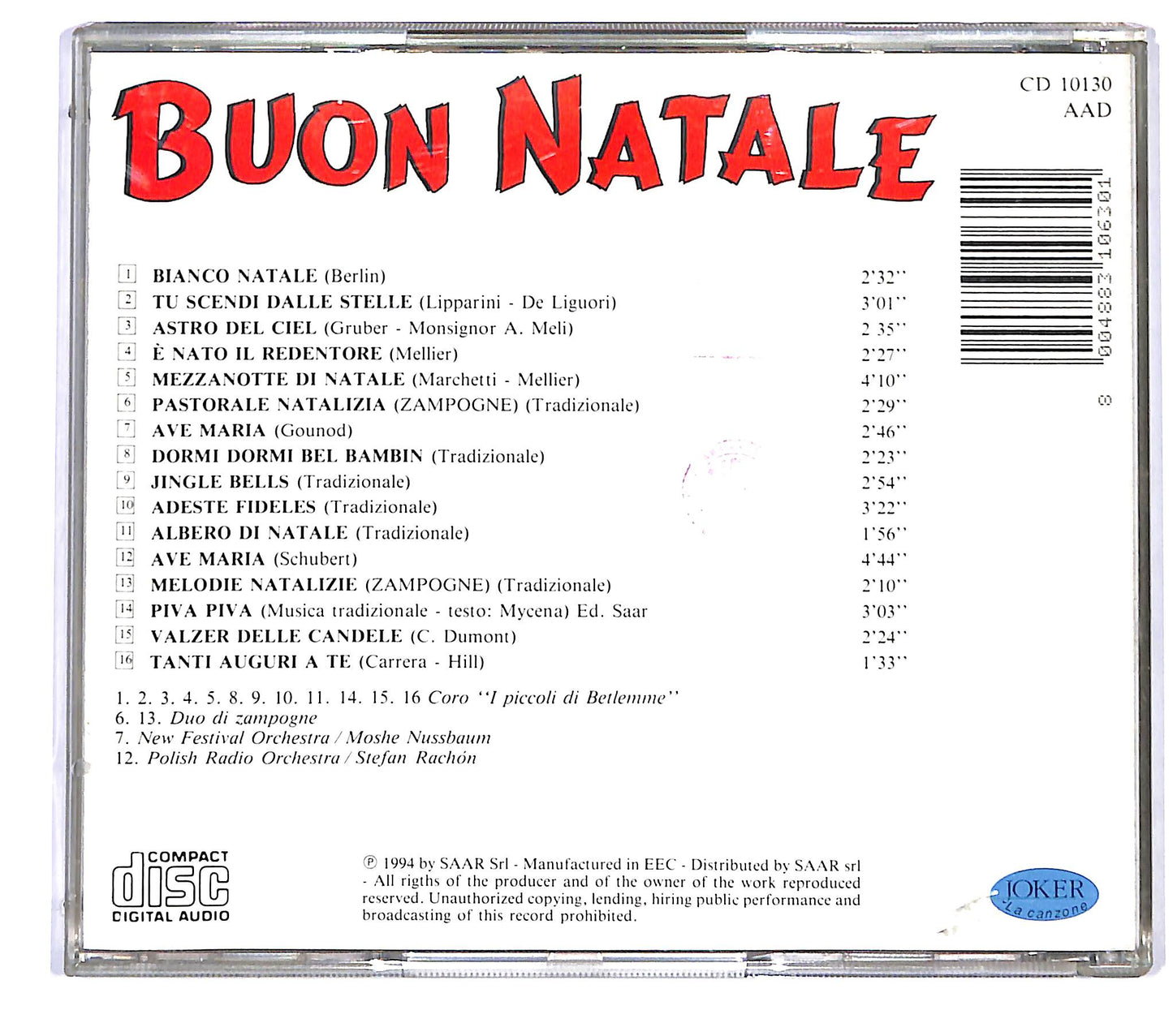 EBOND Various - Buon Natale CD CD043203