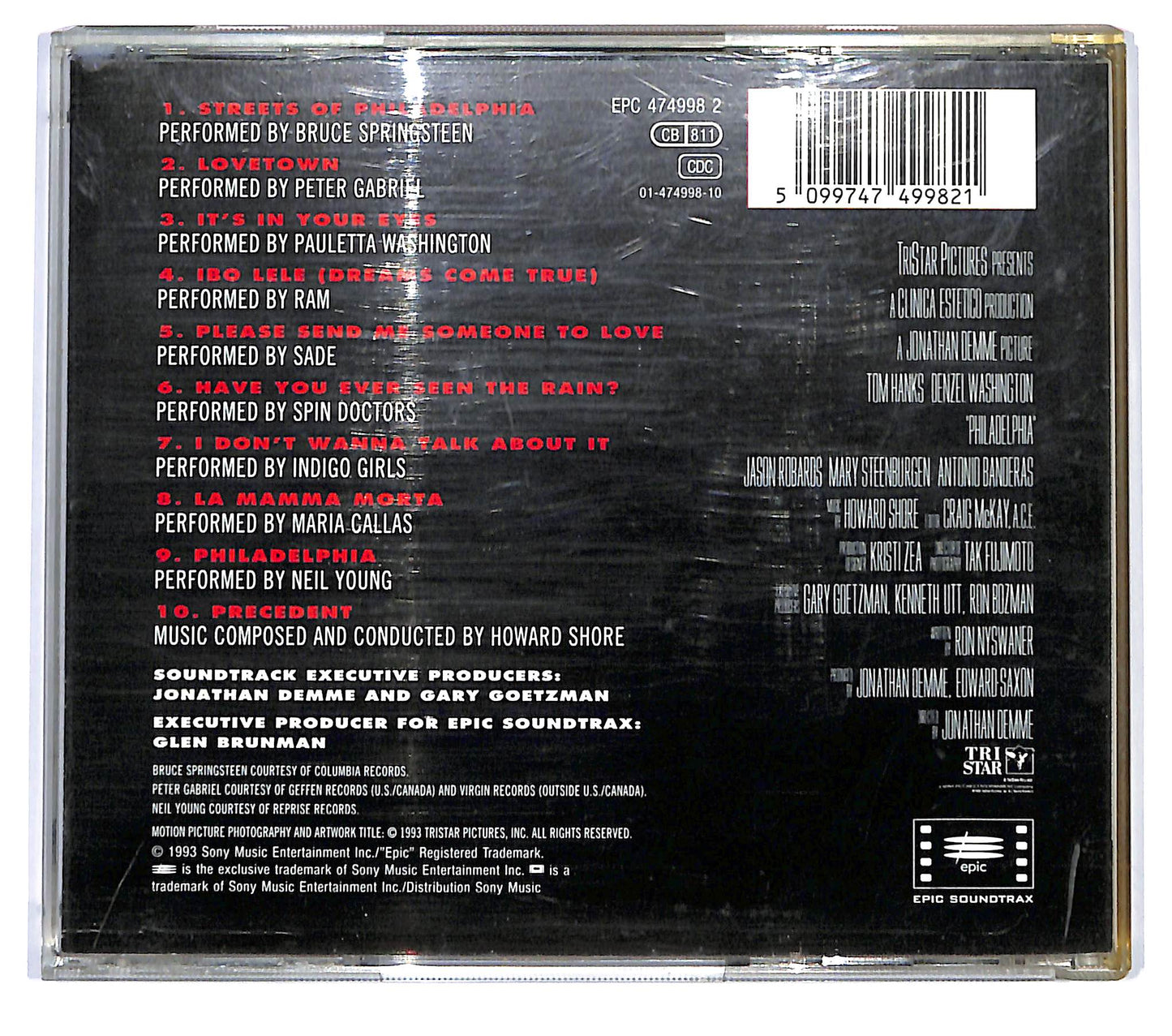 EBOND Various - Philadelphia (Music From The Motion Picture) CD CD043263