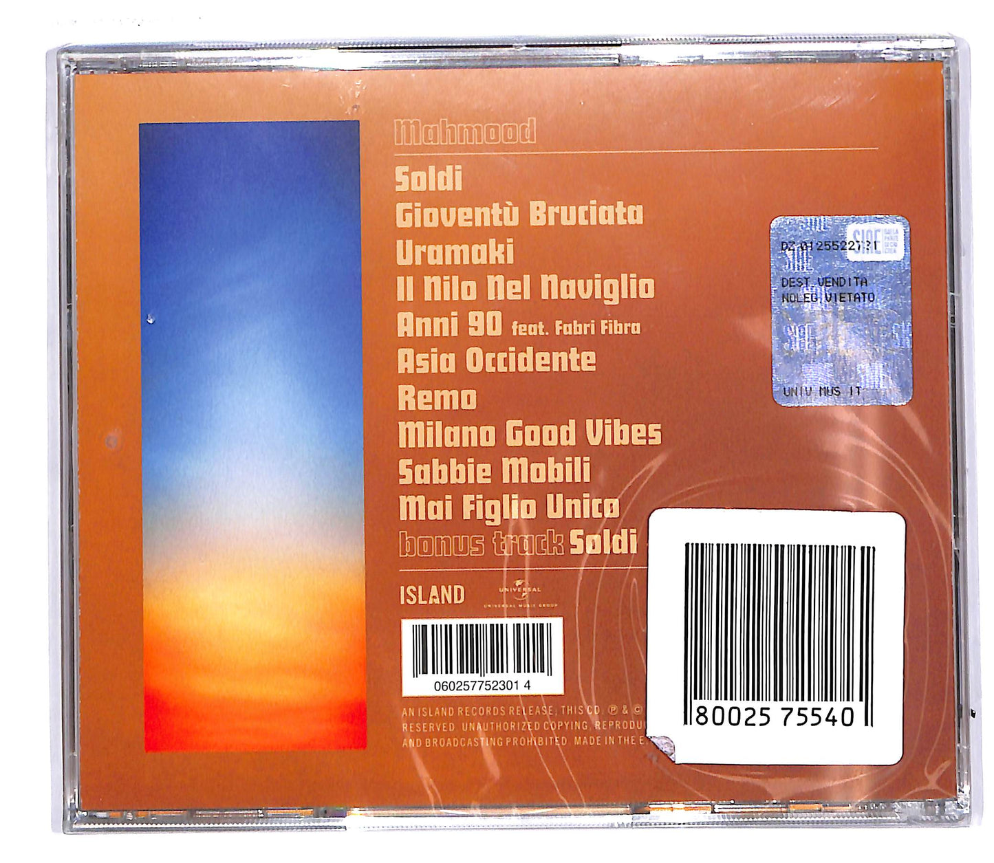 EBOND Mahmood - Gioventu Bruciata CD CD044601
