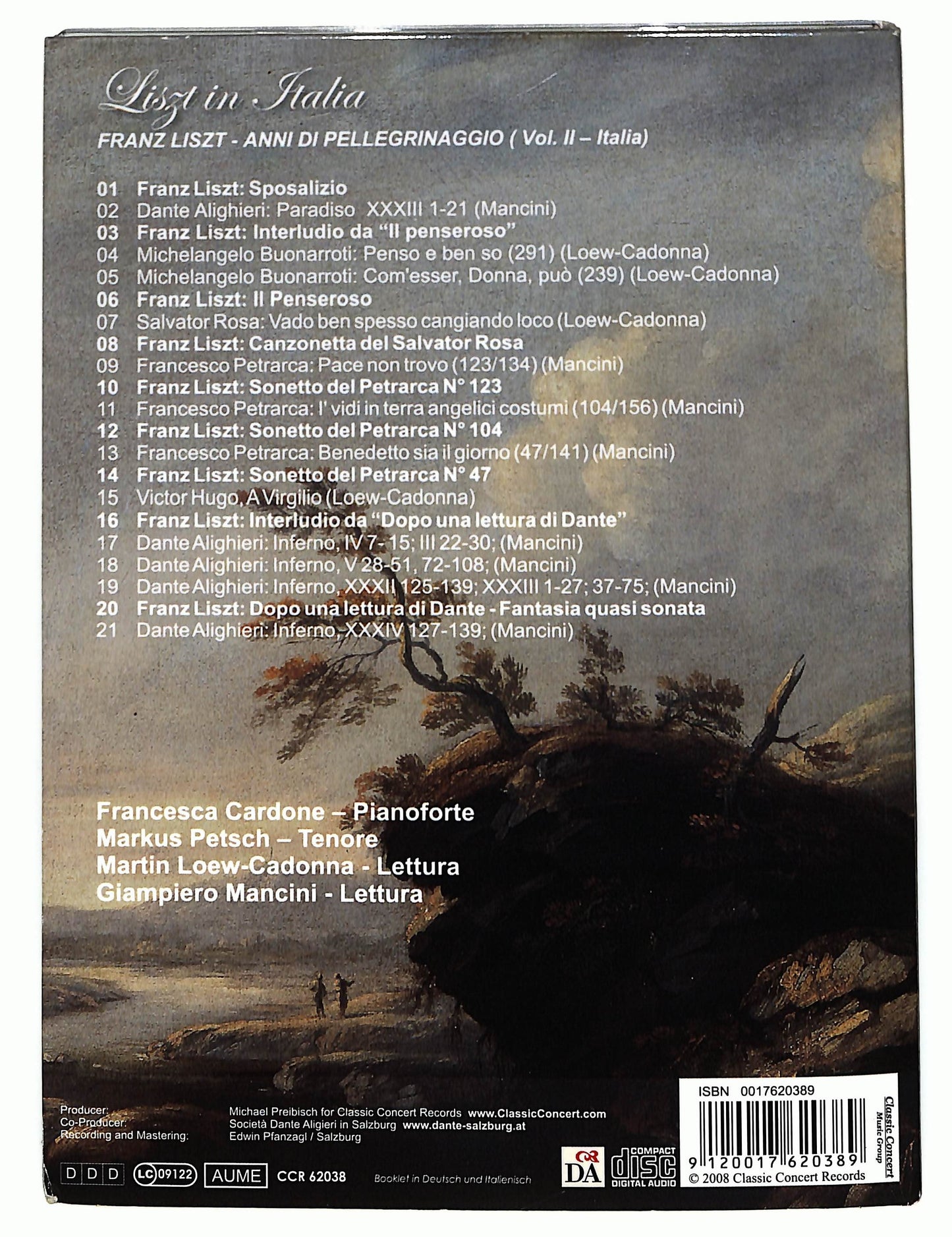 EBOND Liszt in italia + Libro CD CD045003