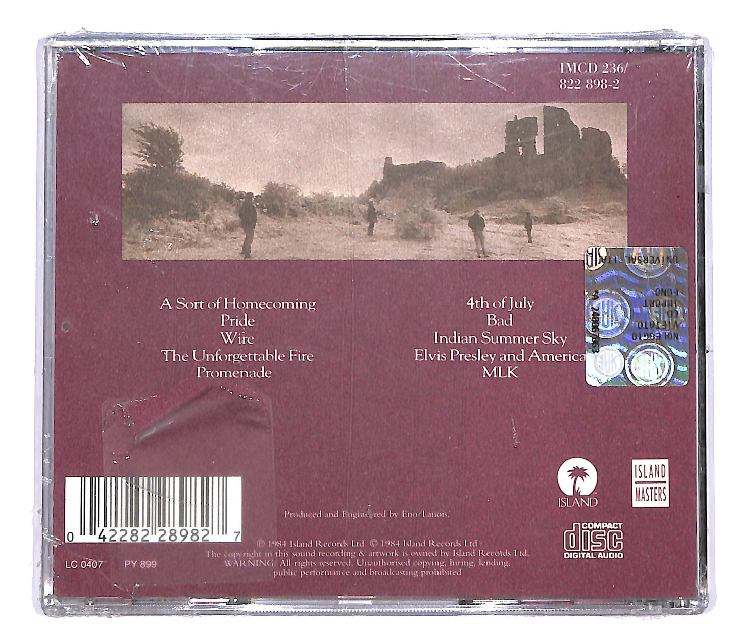 EBOND U2 - The Unforgettable Fire CD CD046221