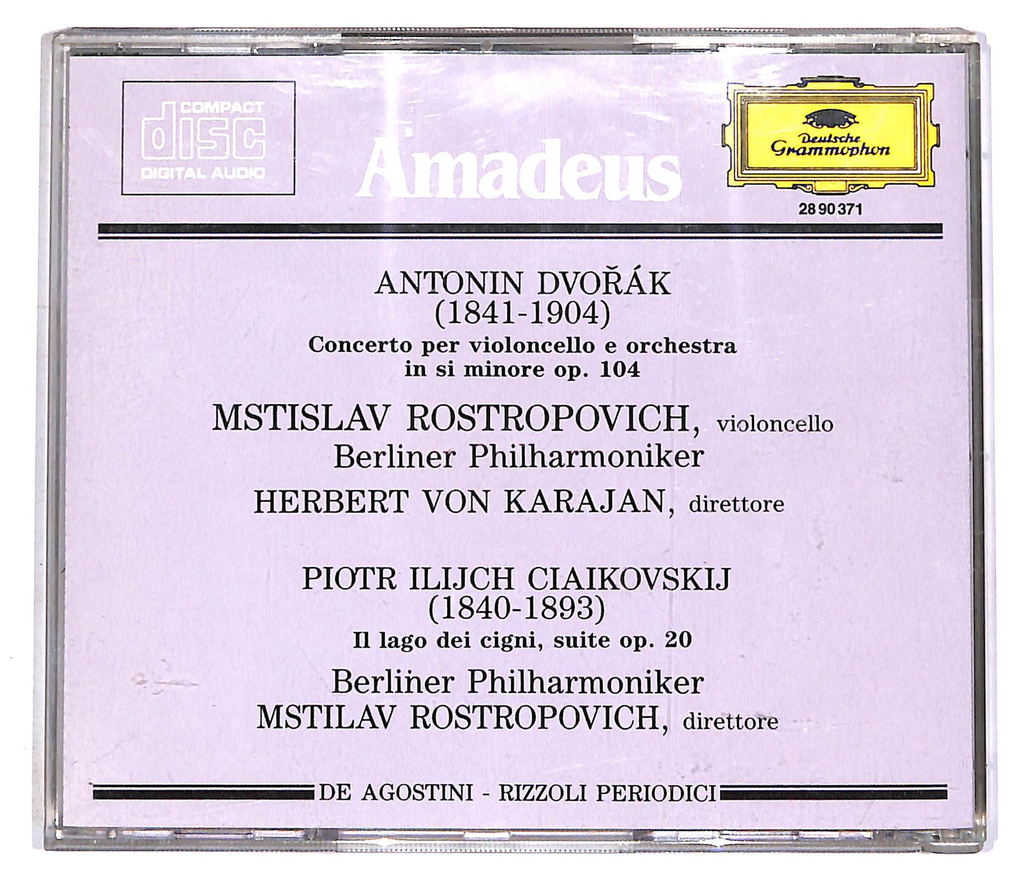 EBOND A. Dvorak - Concerto per Vc. e Orch. P.I. Ciaikovskij EDITORIA CD CD046558