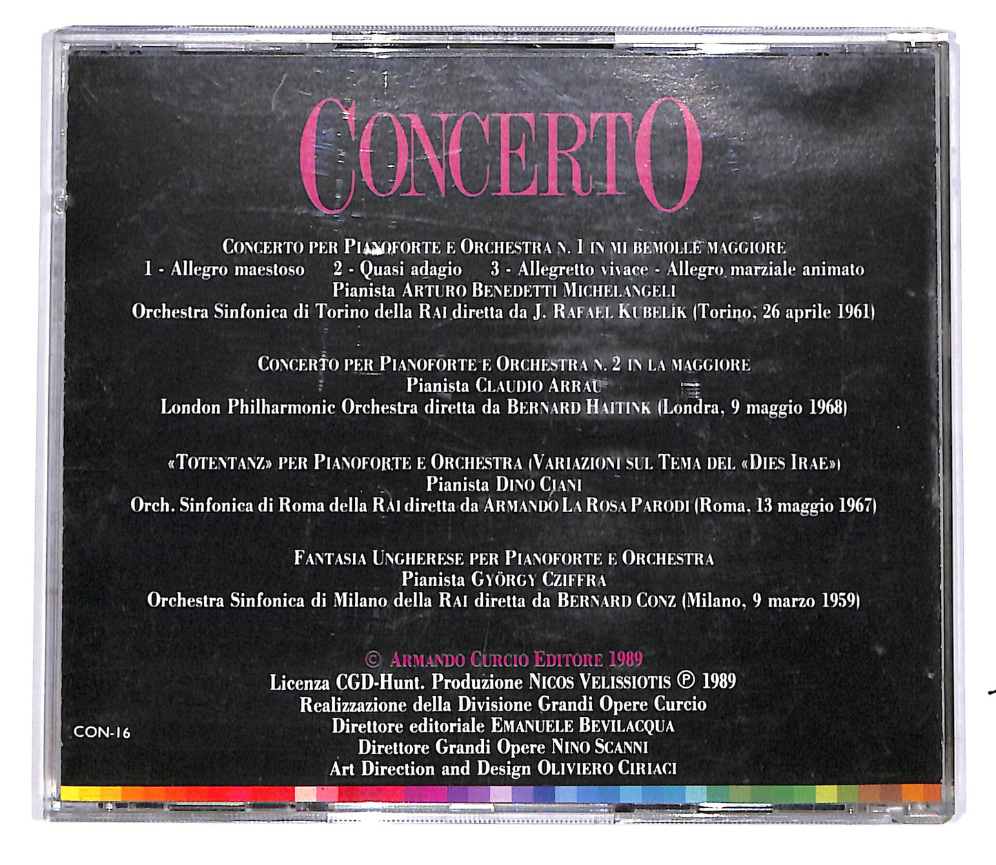 EBOND Liszt - Concerto Per Pianoforte E Orch. N. 1 E N. 2 EDITORIALE CD CD046861