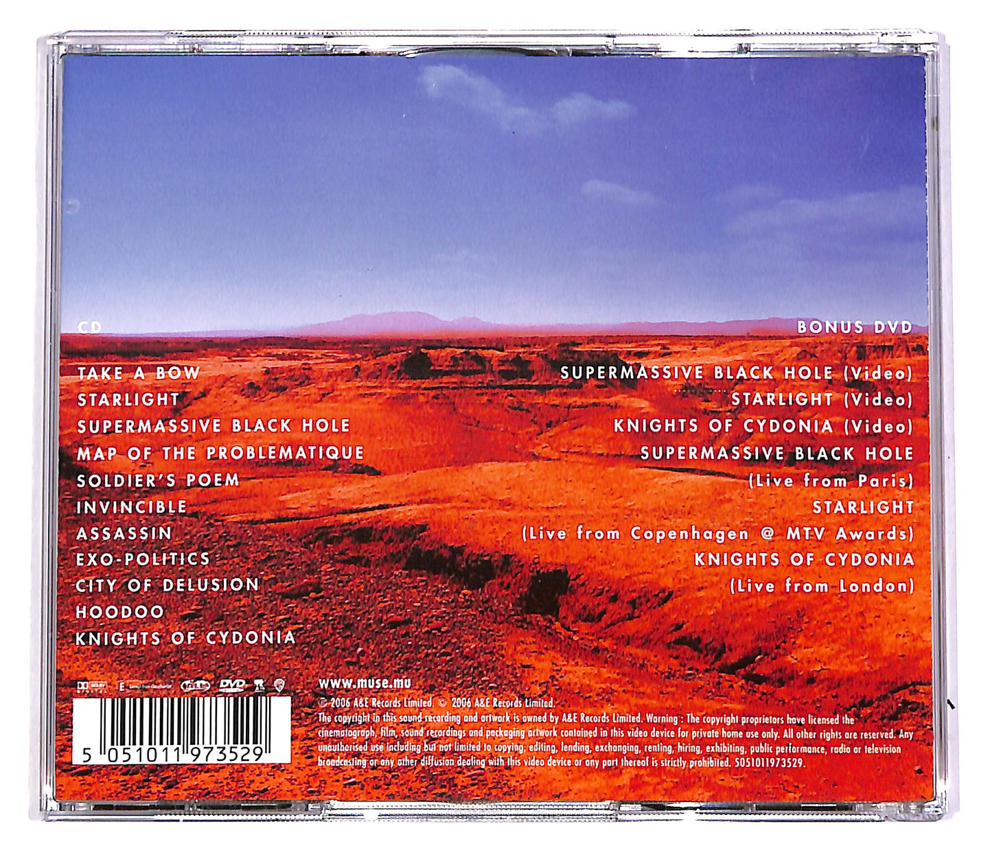 EBOND Muse - Black Holes & Revelations (2 dischi) + DVD CD CD046902
