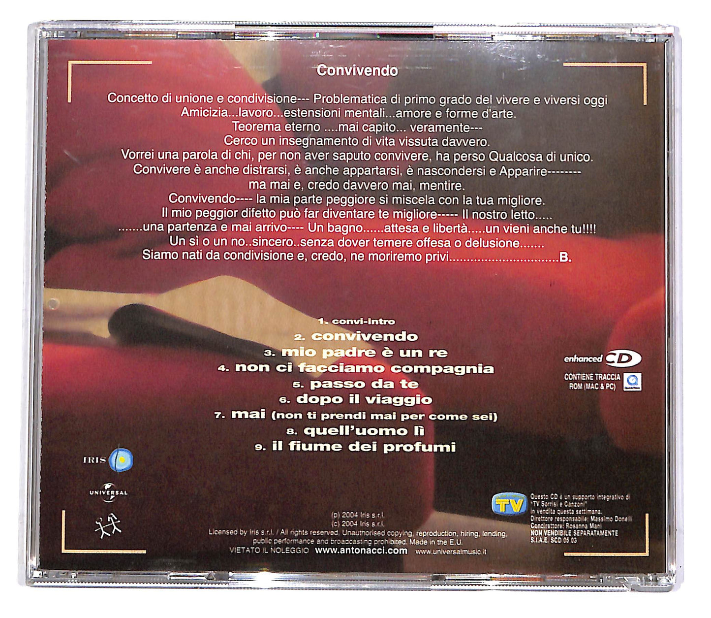 EBOND Biagio Antonacci - Convivendo (Parte 1) EDITORIALE CD CD047032