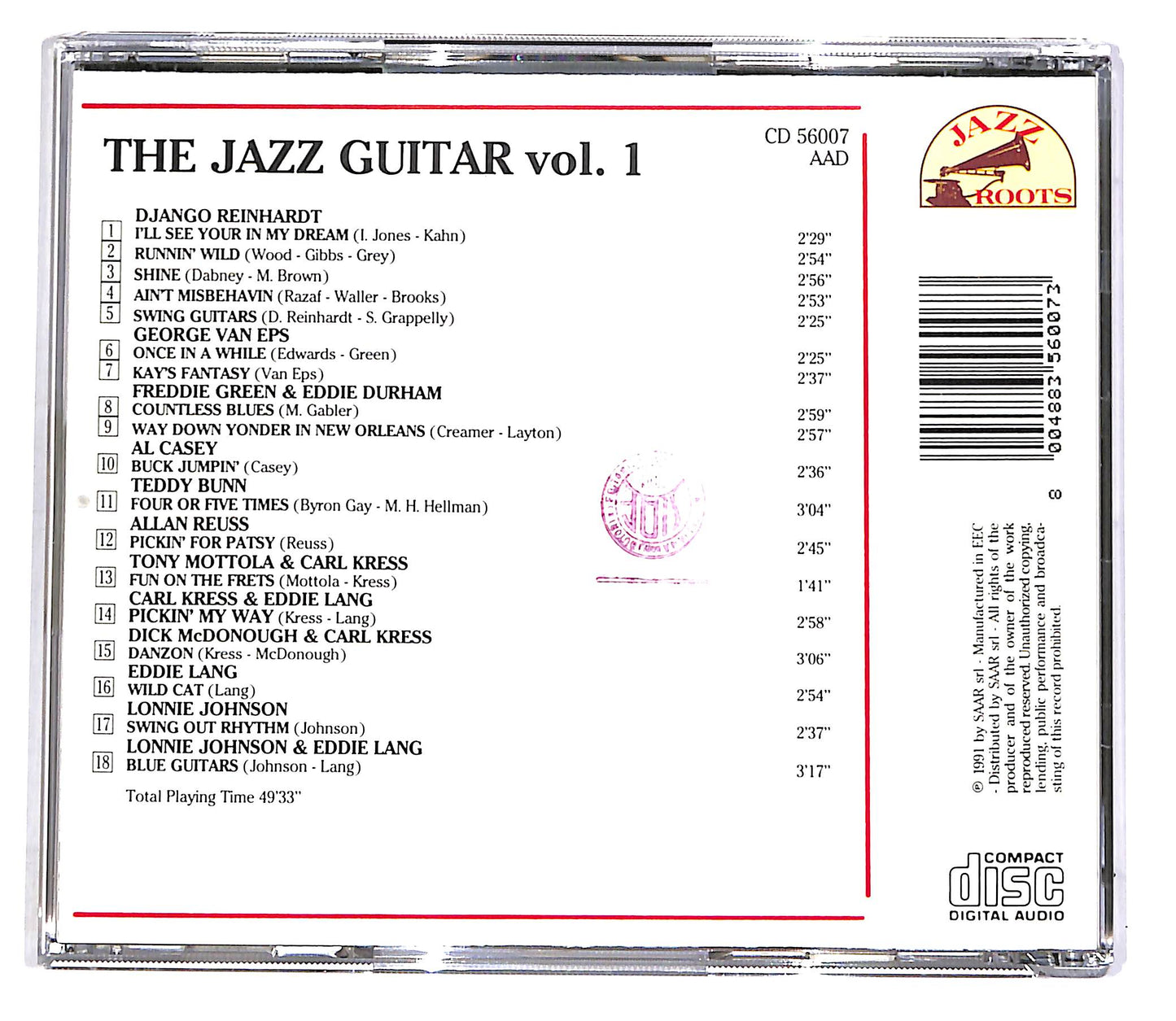 EBOND Various - The Jazz Guitar Vol.1 CD CD047054