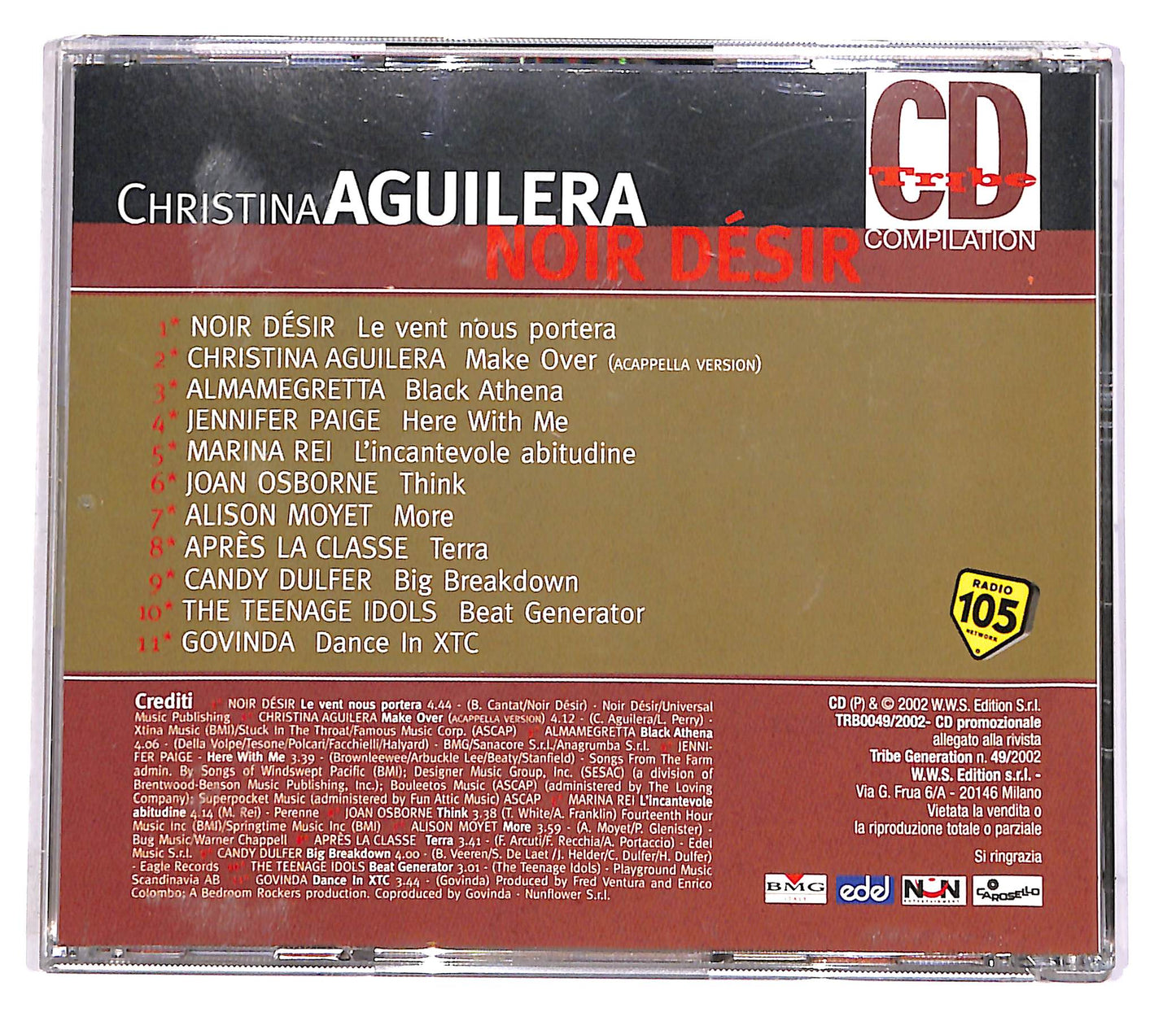 EBOND Various - Christina Aguilera - Noir Desir EDITORIALE CD CD047104
