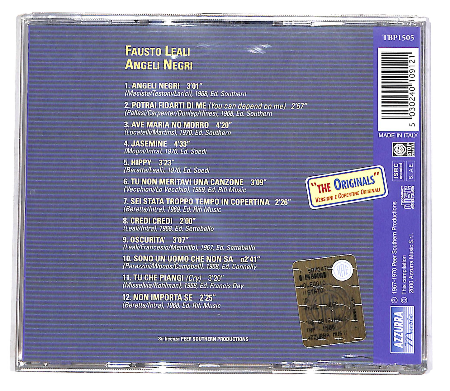 EBOND Fausto Leali - Angeli Negri CD CD047146