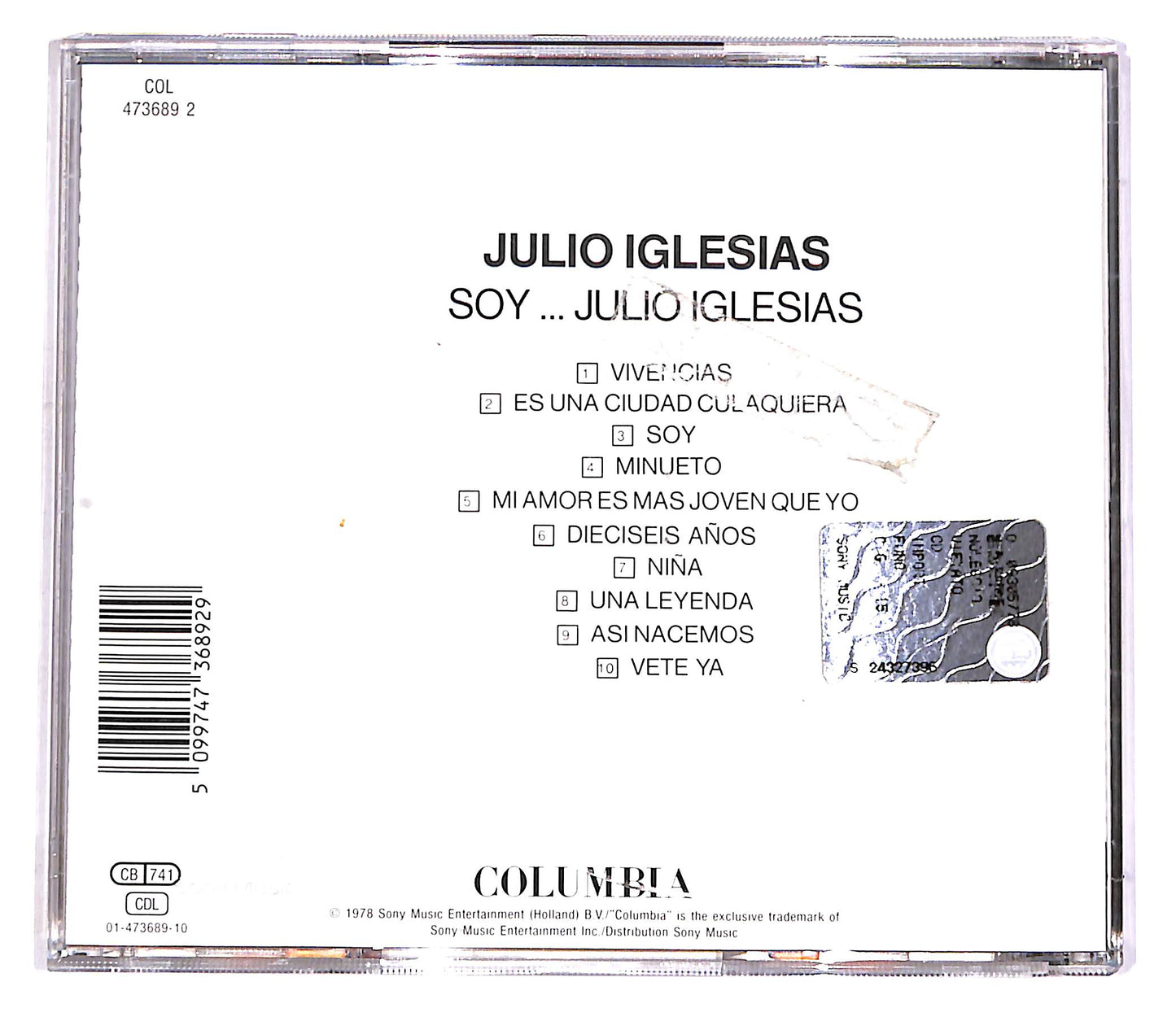 EBOND Julio Iglesias - Soy... Julio Iglesias CD CD047356