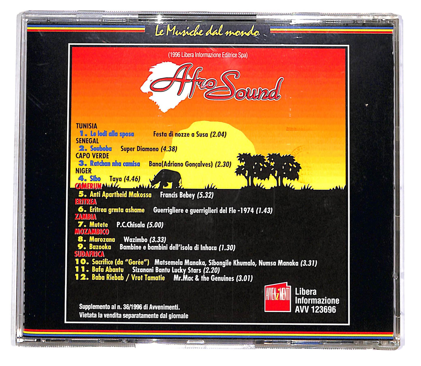 EBOND Musiche, Voci, Danze Del Continente Nero EDITORIALE CD CD047407
