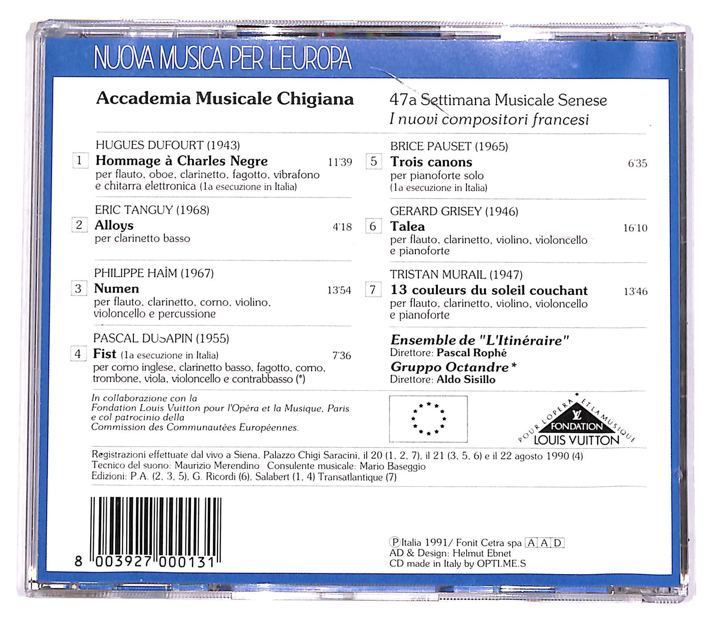 EBOND Various - Nuova Musica Per L'Europa CD CD047538