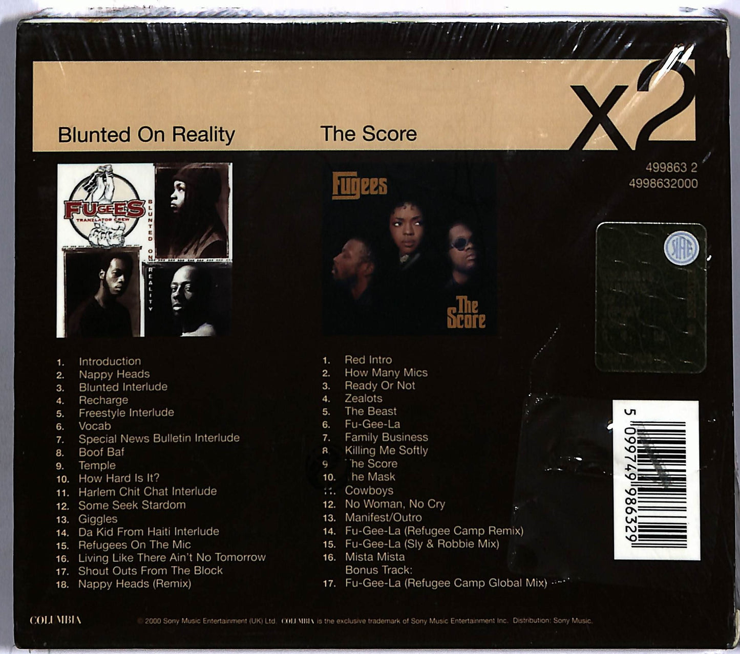 EBOND Fugees - Blunted On Reality - The Score CD CD047850